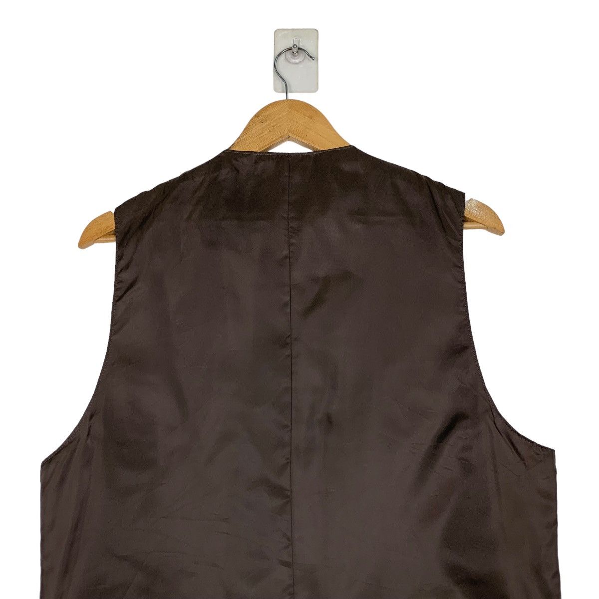 Gianni Valentino GIANNI VALENTINO Dark Brown Vest Suit Jacket #1033-C46 Size US M / EU 48-50 / 2 - 8 Thumbnail