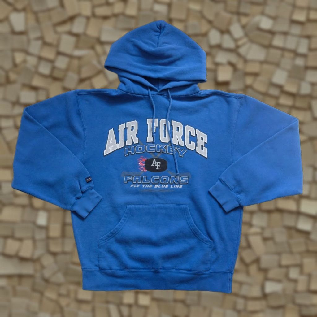 Jansport NCAA AIR FORCE VTG 90s US MILITARY HOCKEY BLUE GRAPHIC SWEATSHIRT HOODIE SZ M Size US M / EU 48-50 / 2 - 1 Thumbnail