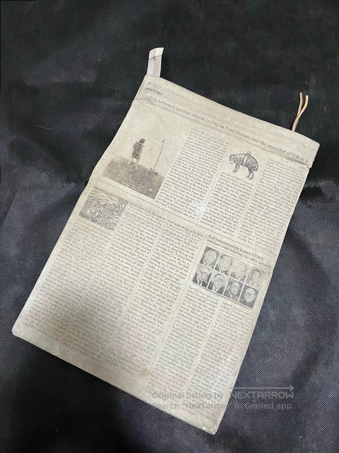 Undercover Undercover Newspaper Print Clutch. Size ONE SIZE - 2 Thumbnail