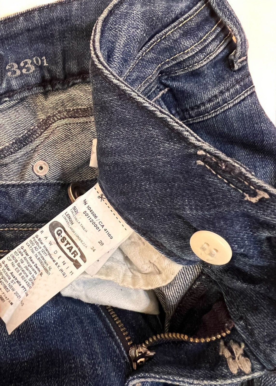 G-Star G Star Raw Heller Straight jeans size W28 L34 Size 28" / US 6 / IT 42 - 6 Thumbnail