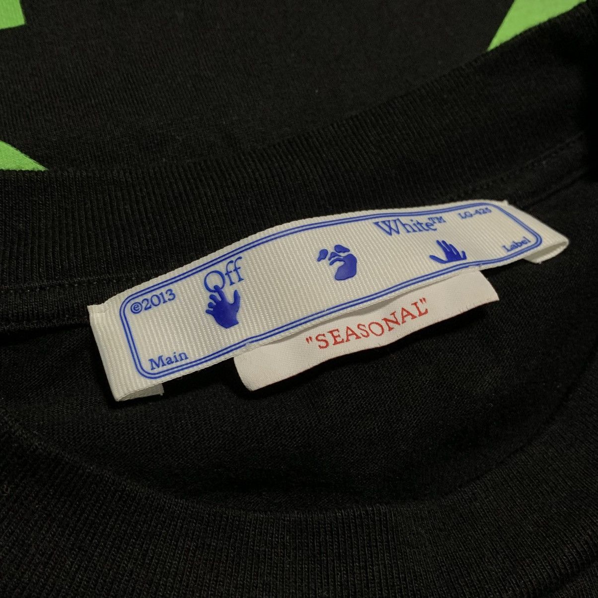 Off-White Off White Medium Blurred Arrows Black Tee Virgil Abloh Size US M / EU 48-50 / 2 - 6 Thumbnail