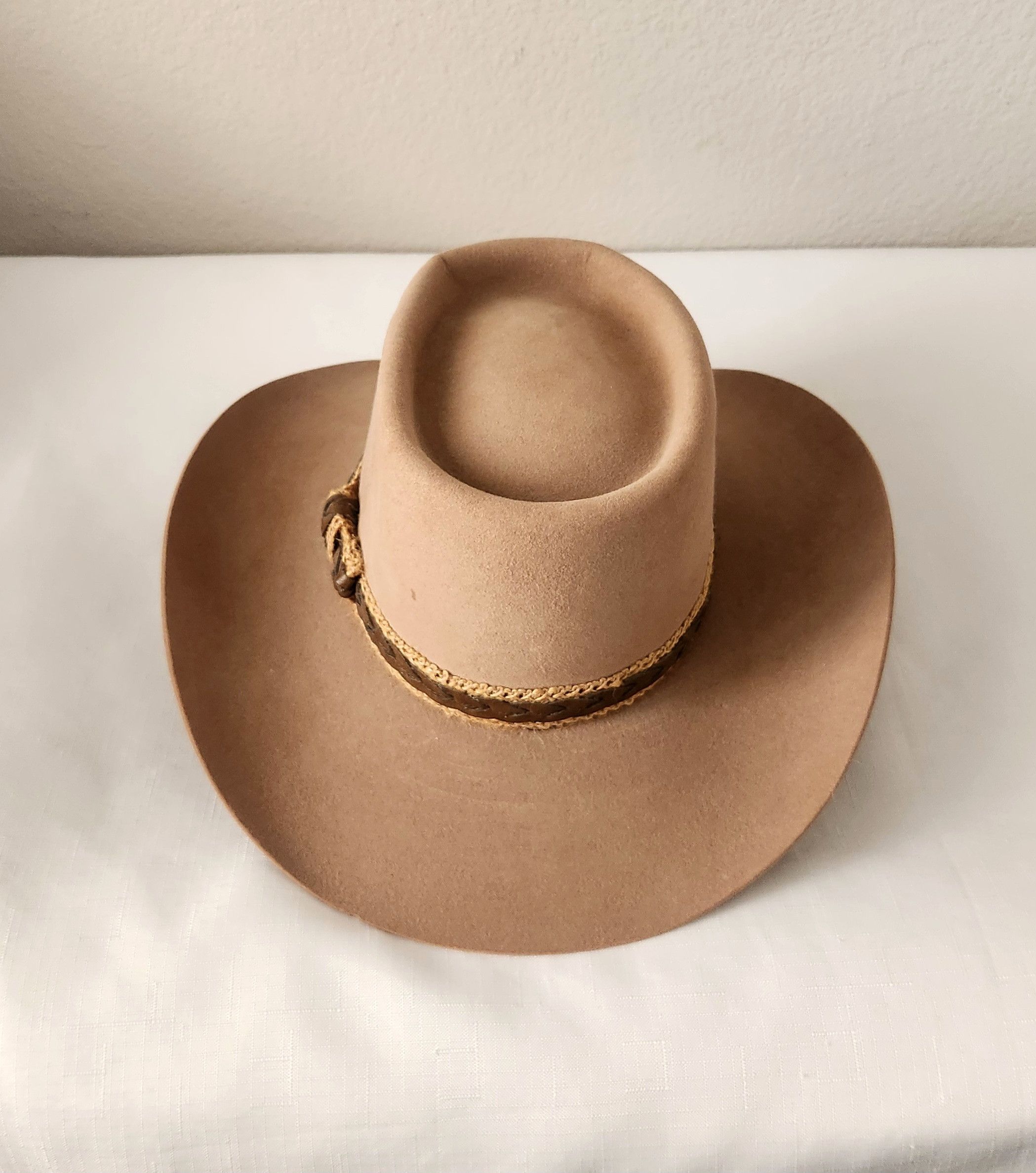 Vintage Longhorn Vintage Cowboy Felt Hat 3X Beaver size 6 7/8 Brown Size ONE SIZE - 2 Thumbnail