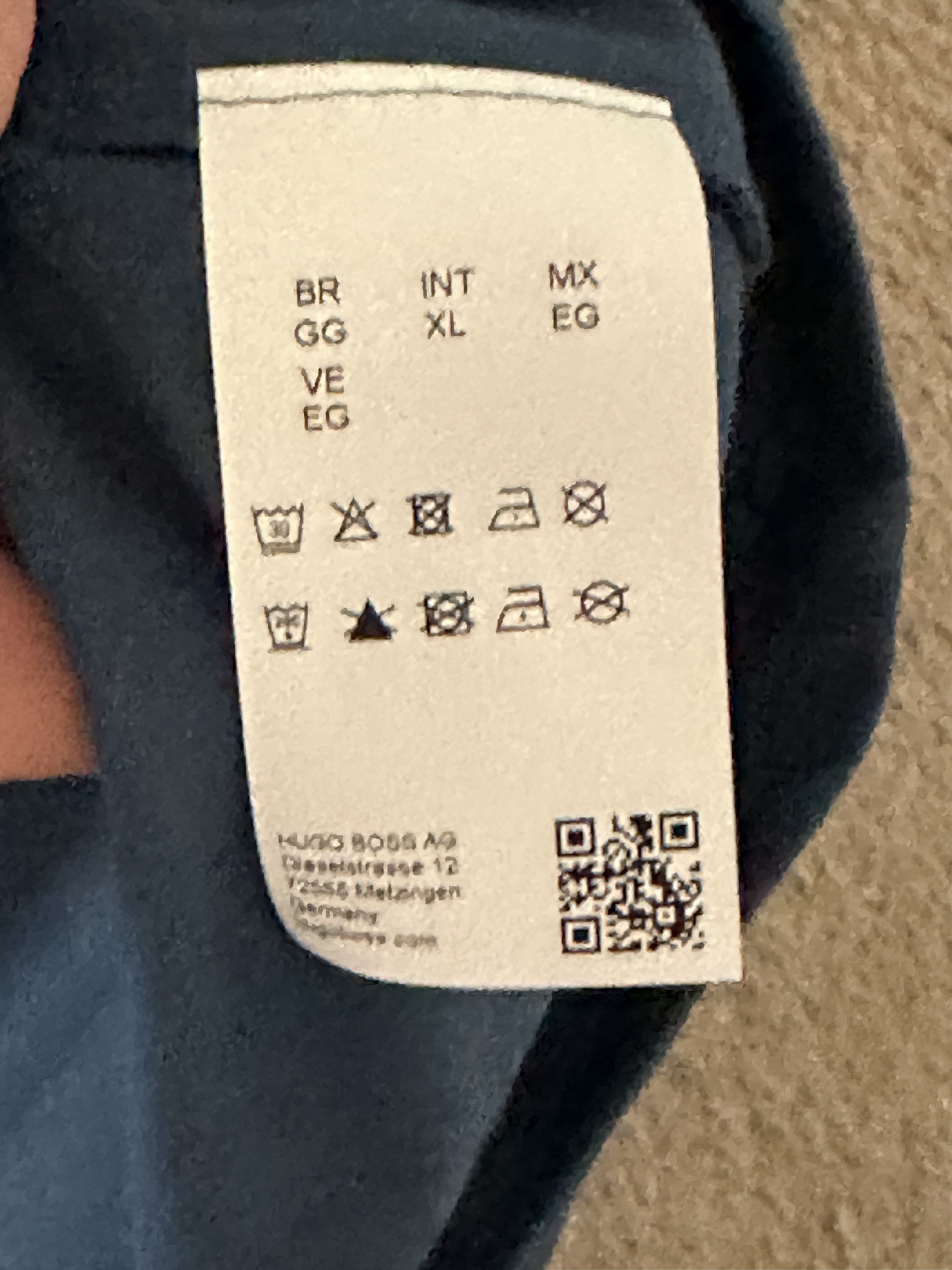 Hugo Boss Boss Men's Blue Graphical T-Shirt Size XL Size US XL / EU 56 / 4 - 6 Thumbnail