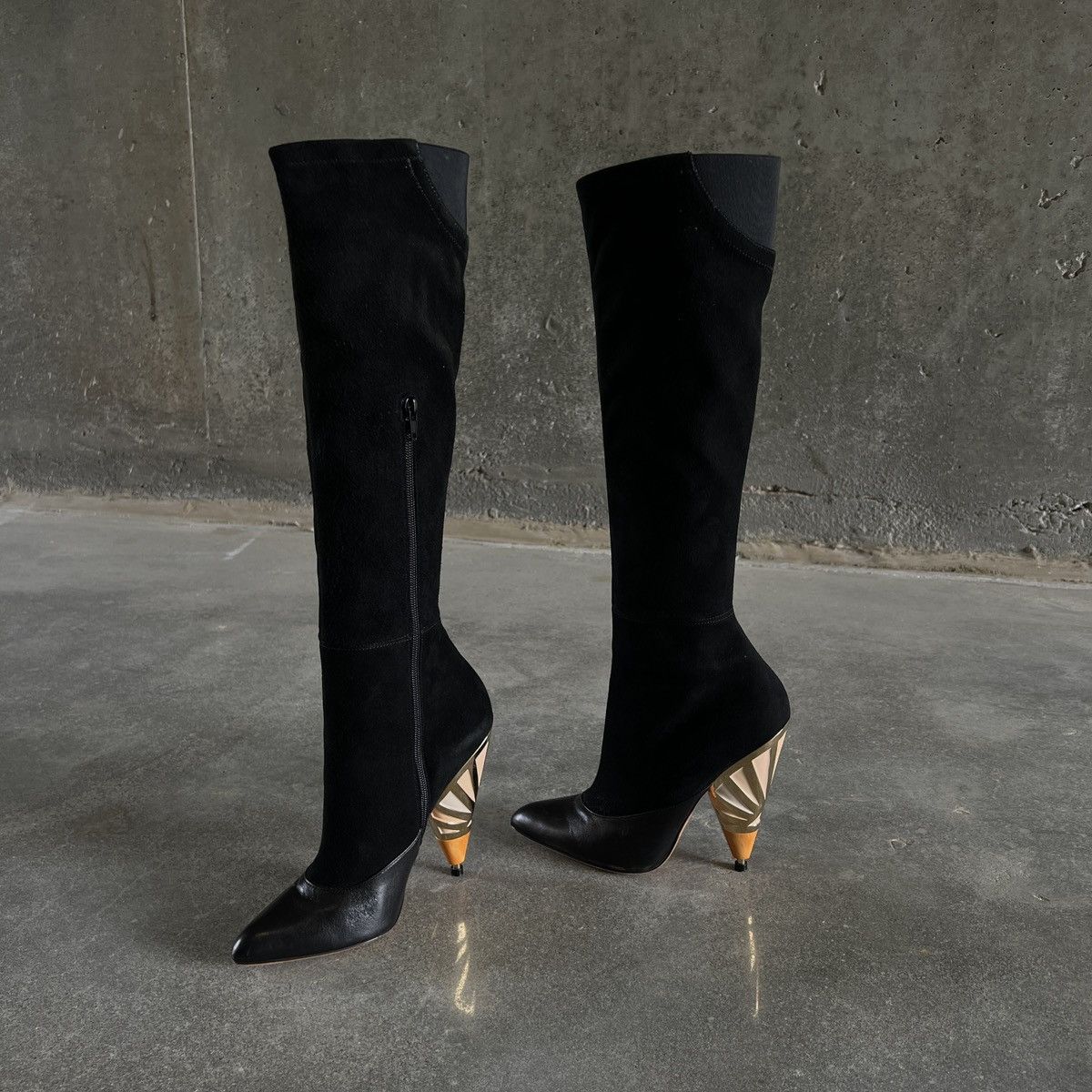 Givenchy GIVENCHY Suede Long Boot High Heels Size US 8 / IT 38 - 2 Thumbnail