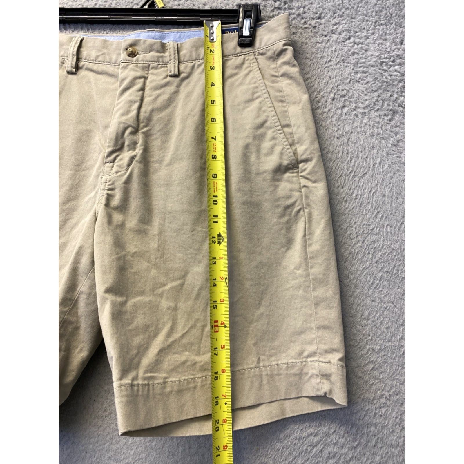 Polo Ralph Lauren VINTAGE Polo Ralph Lauren Shorts Men 32 Chino Casual Summer Fall Spring Knit Cotton Tan Size US XS / EU 42 / 0 - 3 Thumbnail