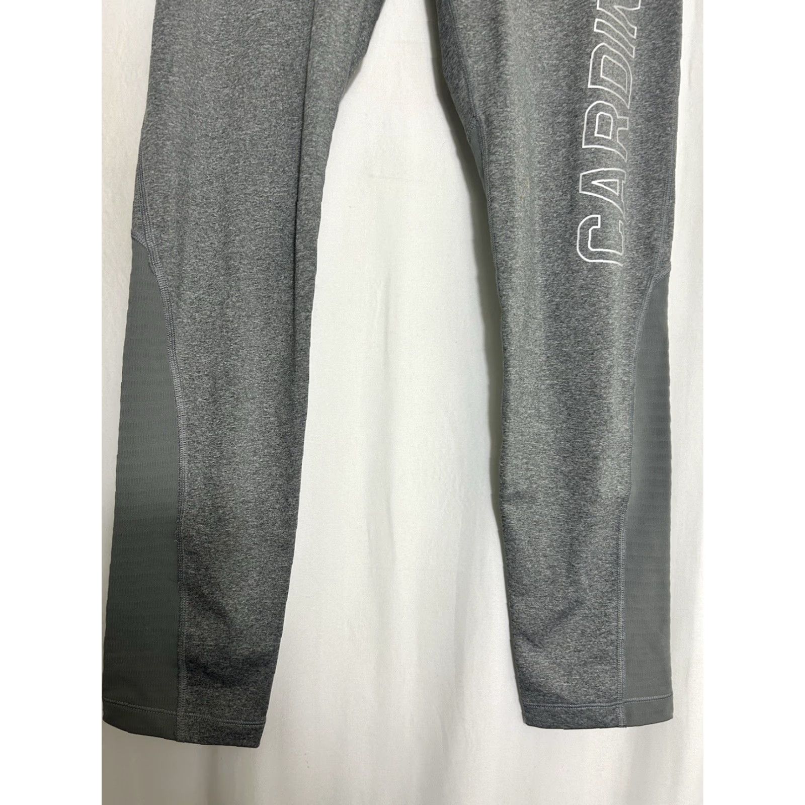 Nike Nike Dri-Fit Leggings Womens 2XL Gray Embroidered Compression Activewear Size 40" / US 18 - 2 Thumbnail