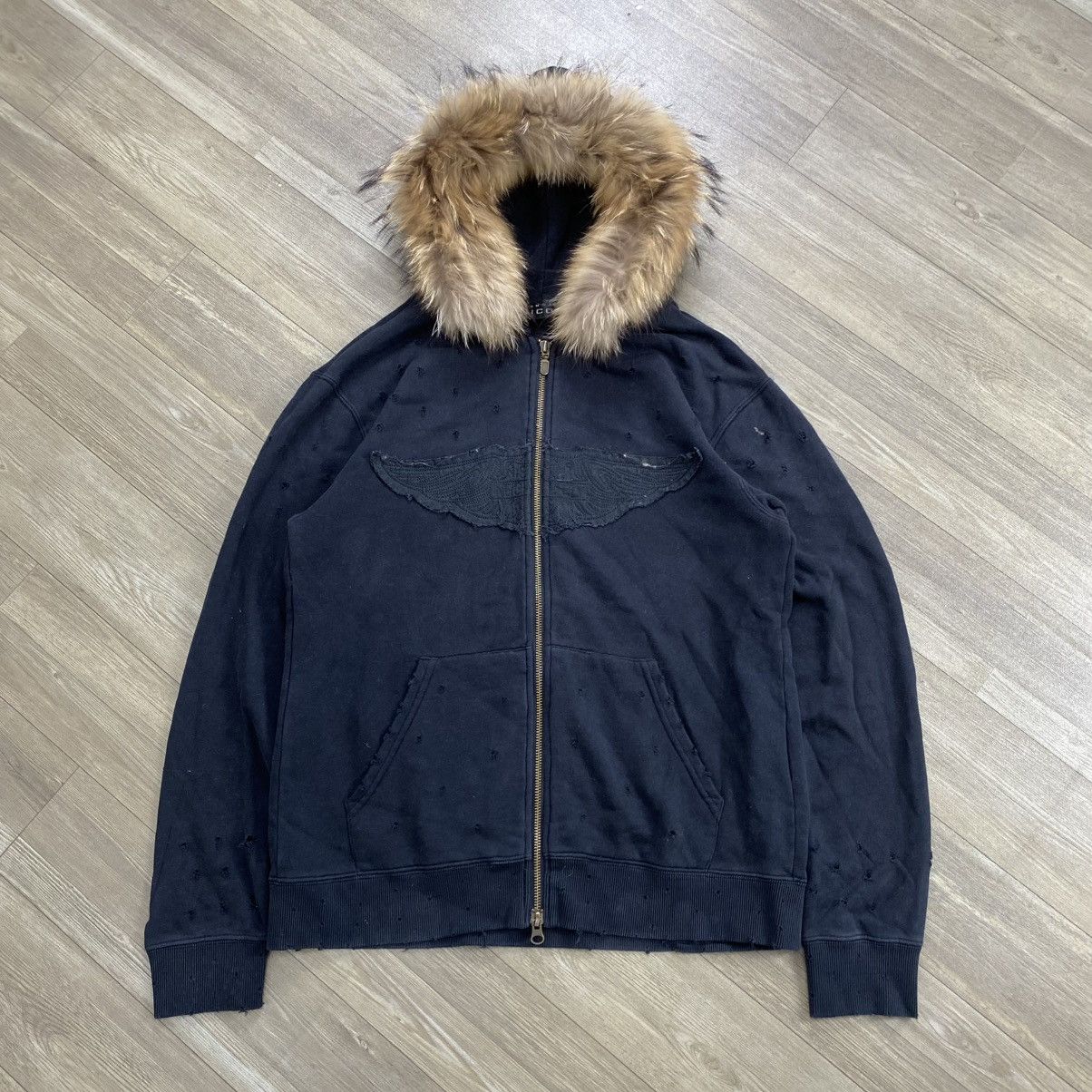 Nicole Club Nicole Monsieur Distressed Beauty Beast Kmrii Lgb Fur Hoodie Size US M / EU 48-50 / 2 - 1 Thumbnail