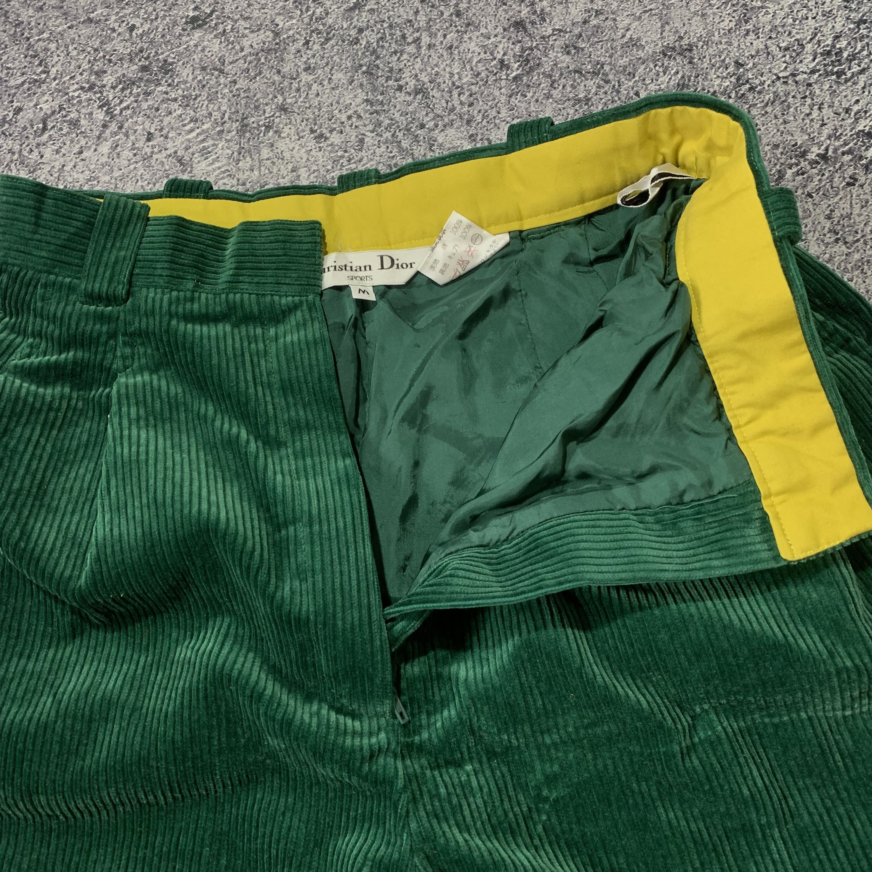 Dior 90s Christian Dior Sport Corduroy Short Panta Size US 27 - 3 Thumbnail