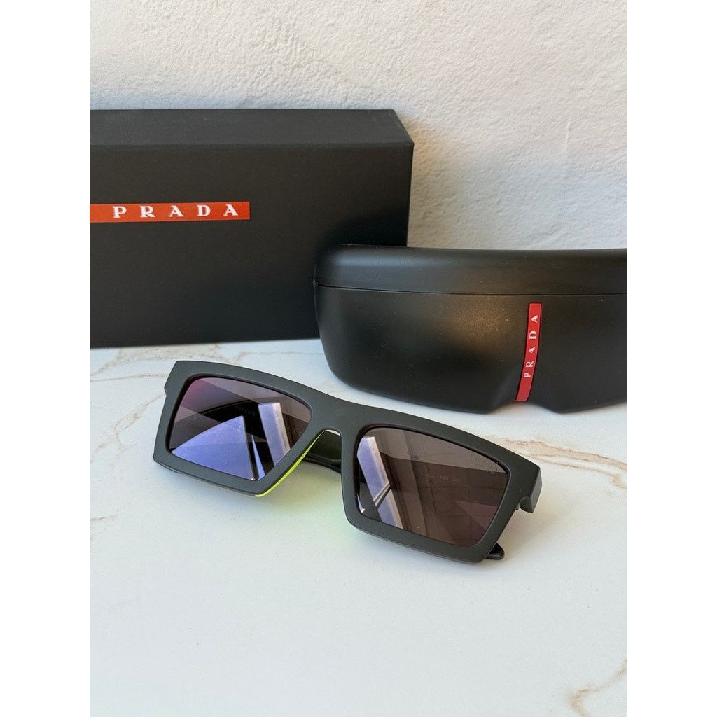 Prada NEW Prada Sport PS A07S Sunglasses in Black Red Mirror $430 Size ONE SIZE - 3 Thumbnail
