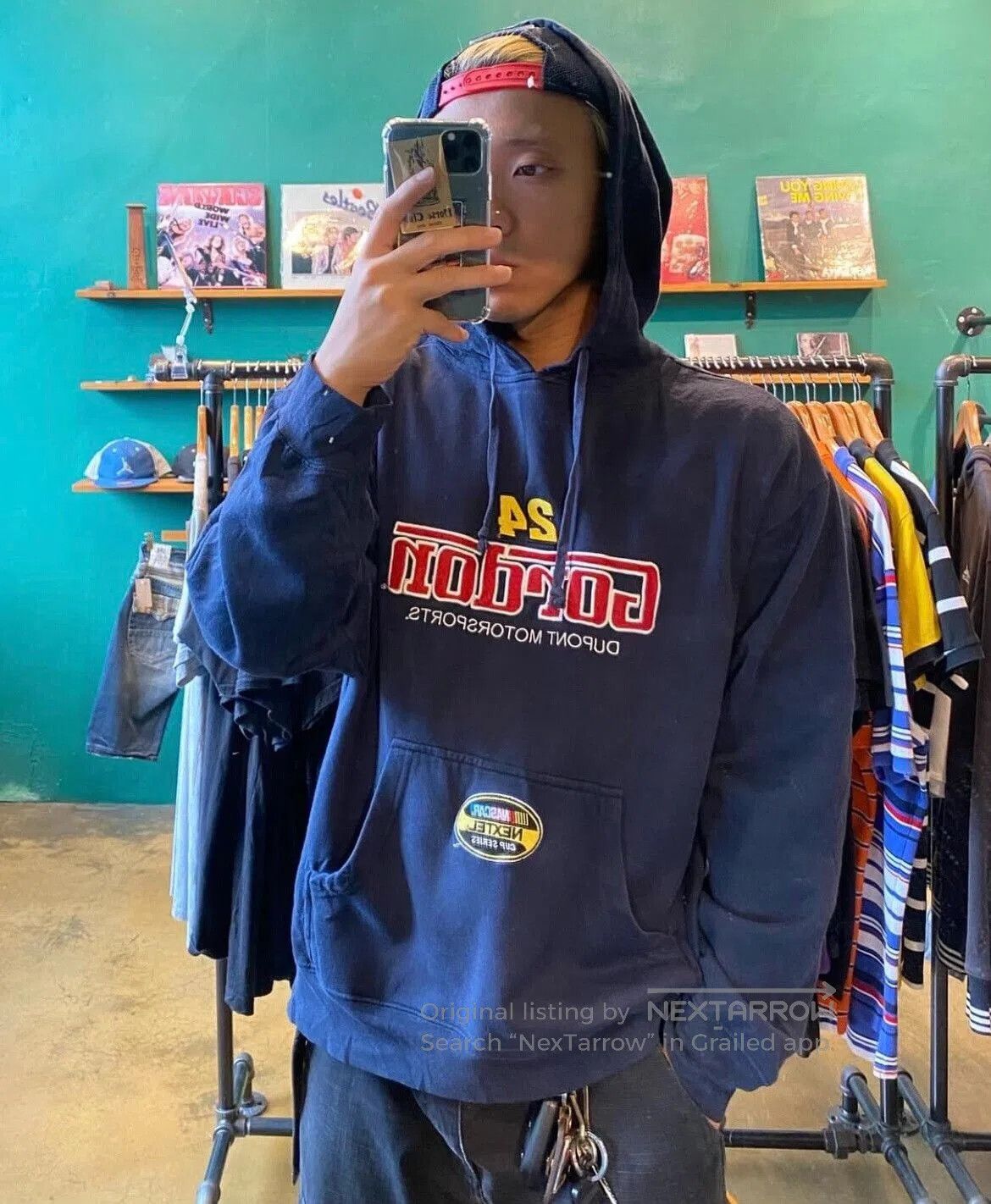 NASCAR Vintage NASCAR 90s Gordon Hoodie. Size US L / EU 52-54 / 3 - 7 Thumbnail