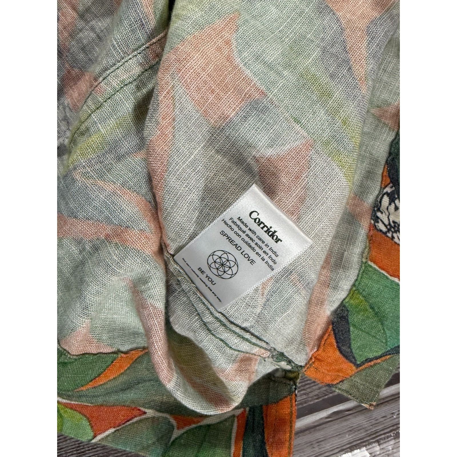 Corridor Corridor NYC linen blend graphic printed Dominica Summer Shi Size US S / EU 44-46 / 1 - 3 Thumbnail