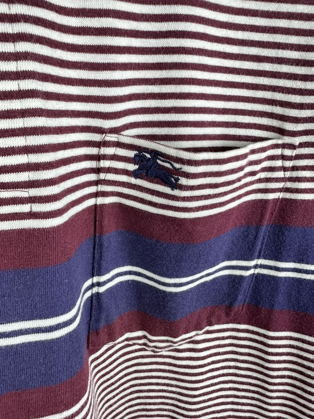 Burberry Vintage Burberry USA Stripe Single Stitch Polo A210 Size US M / EU 48-50 / 2 - 4 Thumbnail