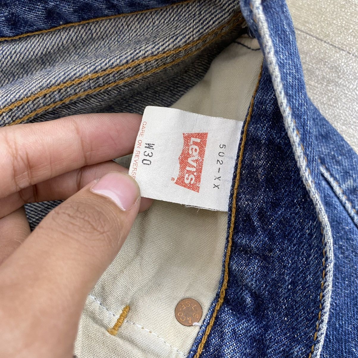 Levi's Vintage Clothing 1990s Vintage Levis 502XX LVC Big E Japan Selvedge Jeans Size US 30 / EU 46 - 9 Thumbnail