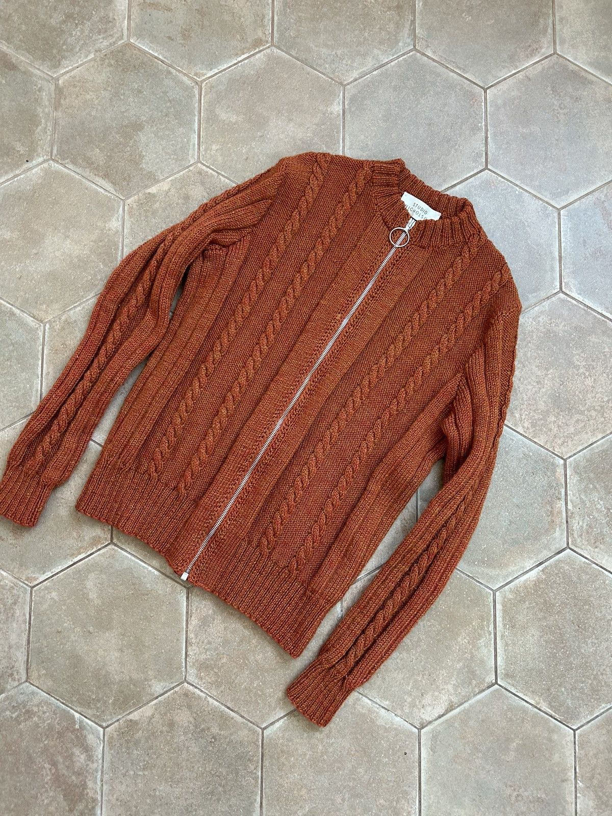 Other STUDIO NICHOLSON ZIP SWEATER KINT WOOL HAND MADE Size M / US 6-8 / IT 42-44 - 2 Thumbnail