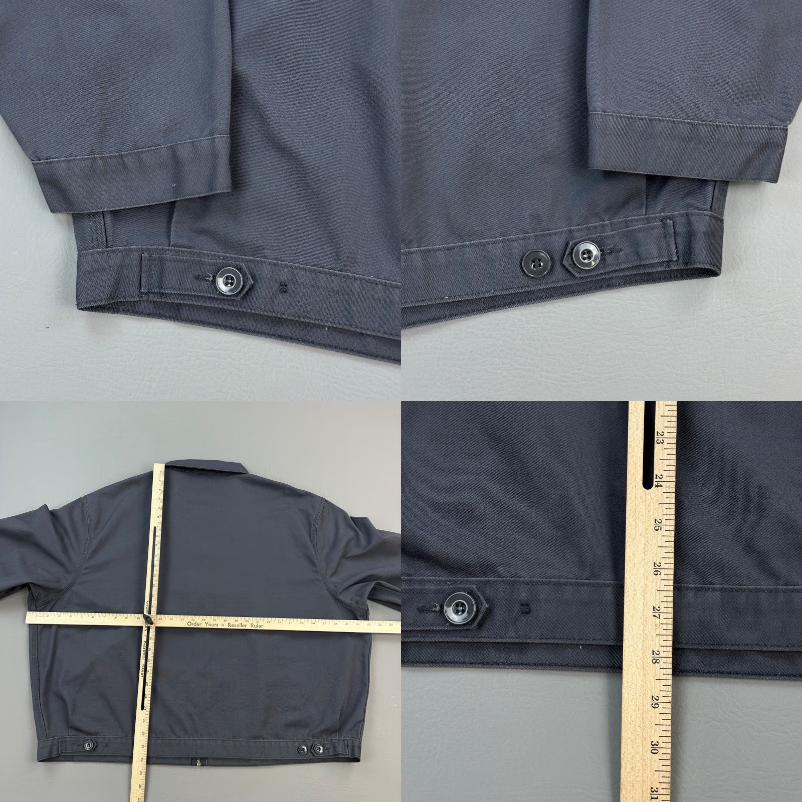 Dickies Dickies Eisenhower Jacket Mens 3XL Gray Full Zip Unlined Mechanics Workwear Y2K Vintage Size US XXL / EU 58 / 5 - 9 Thumbnail