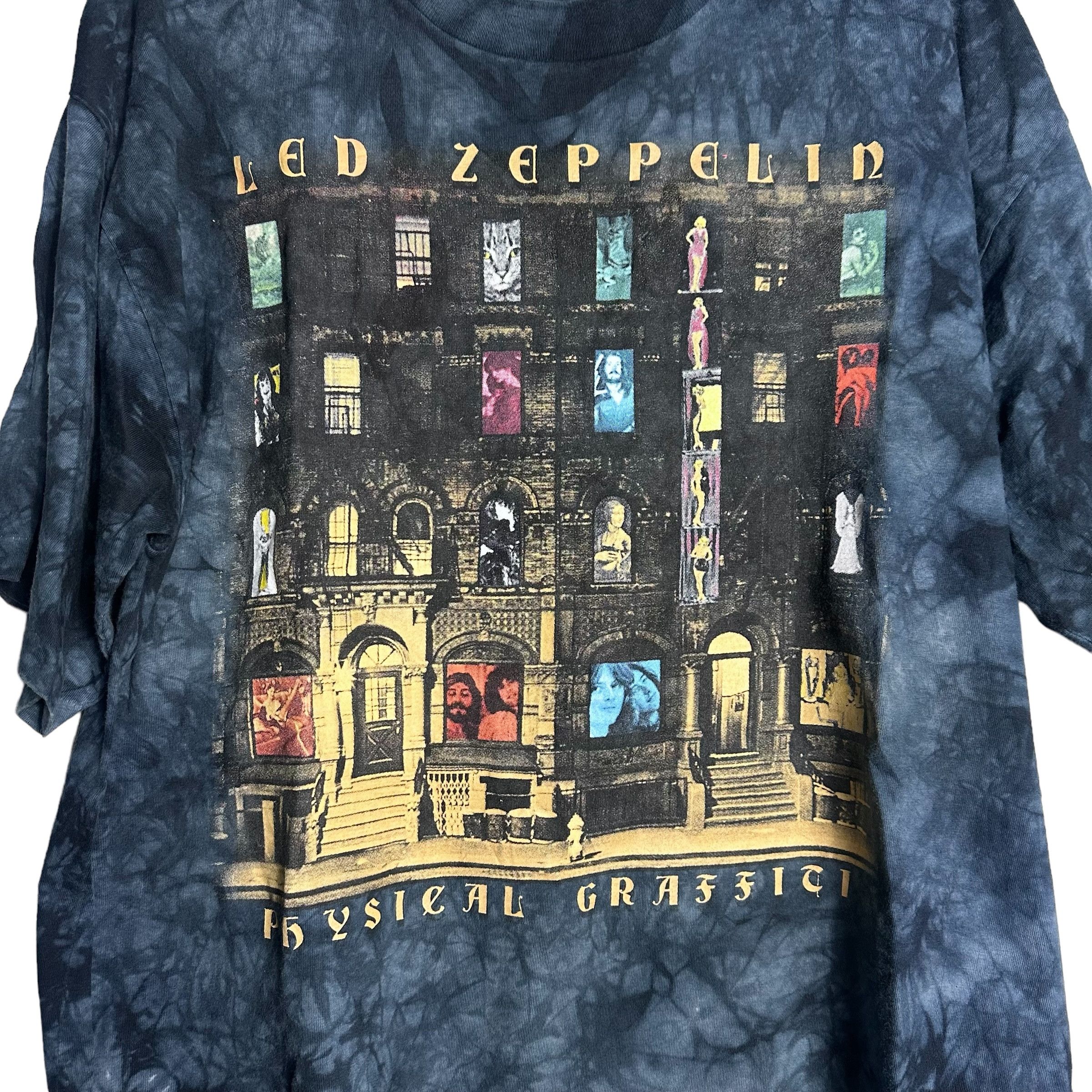 Liquid Blue 🔥RARE🔥Vintage Liquid Blue x Led Zeppelin Tie Dye T-shirt Size US XXL / EU 58 / 5 - 2 Thumbnail