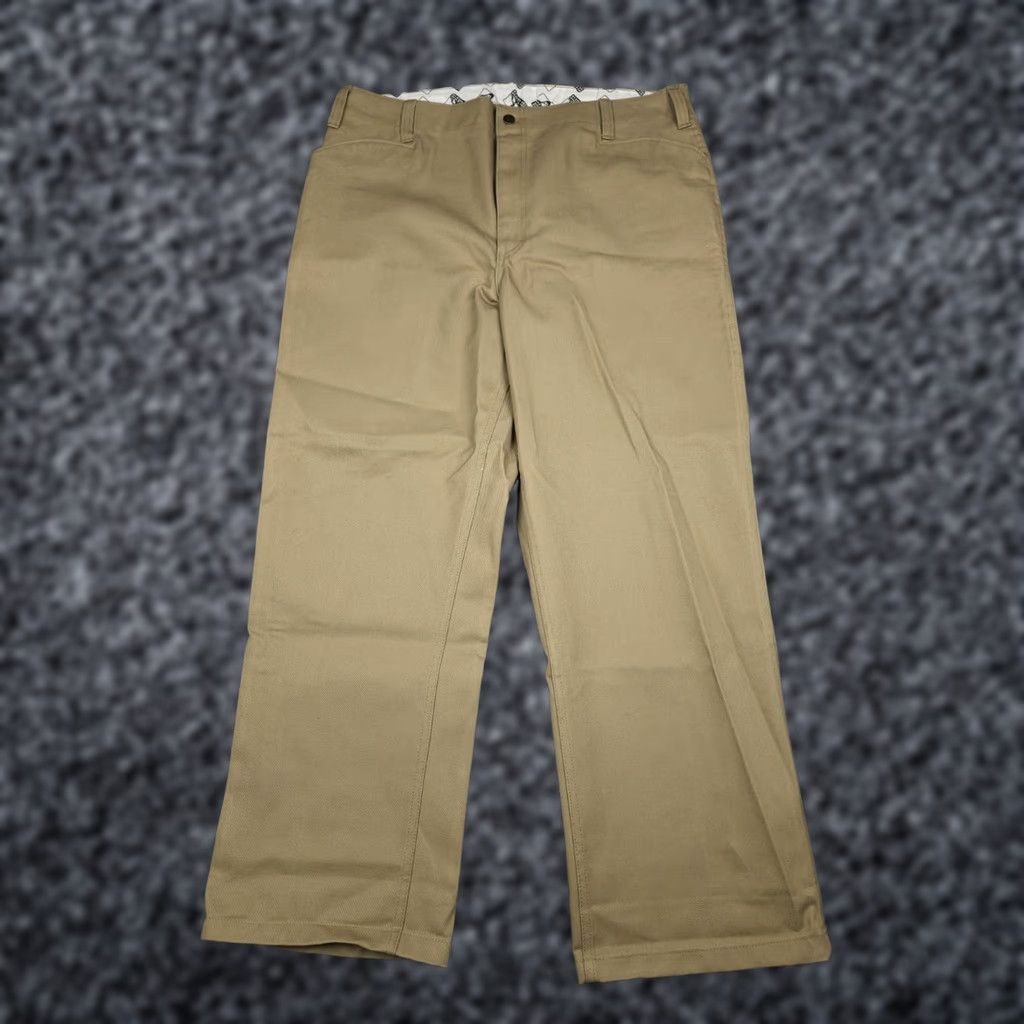 Ben Davis Ben Davis Pants Men 40 37 x 30 Beige Khaki Chino Original Work Straight Leg Casual 90s Grunge Mens Size US 37 - 1 Thumbnail