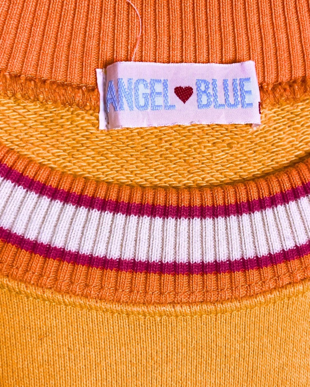 Angel Blue Angel Blue "A&B Girls" Orange Graphic Sweatshirt Size M / US 6-8 / IT 42-44 - 2 Thumbnail