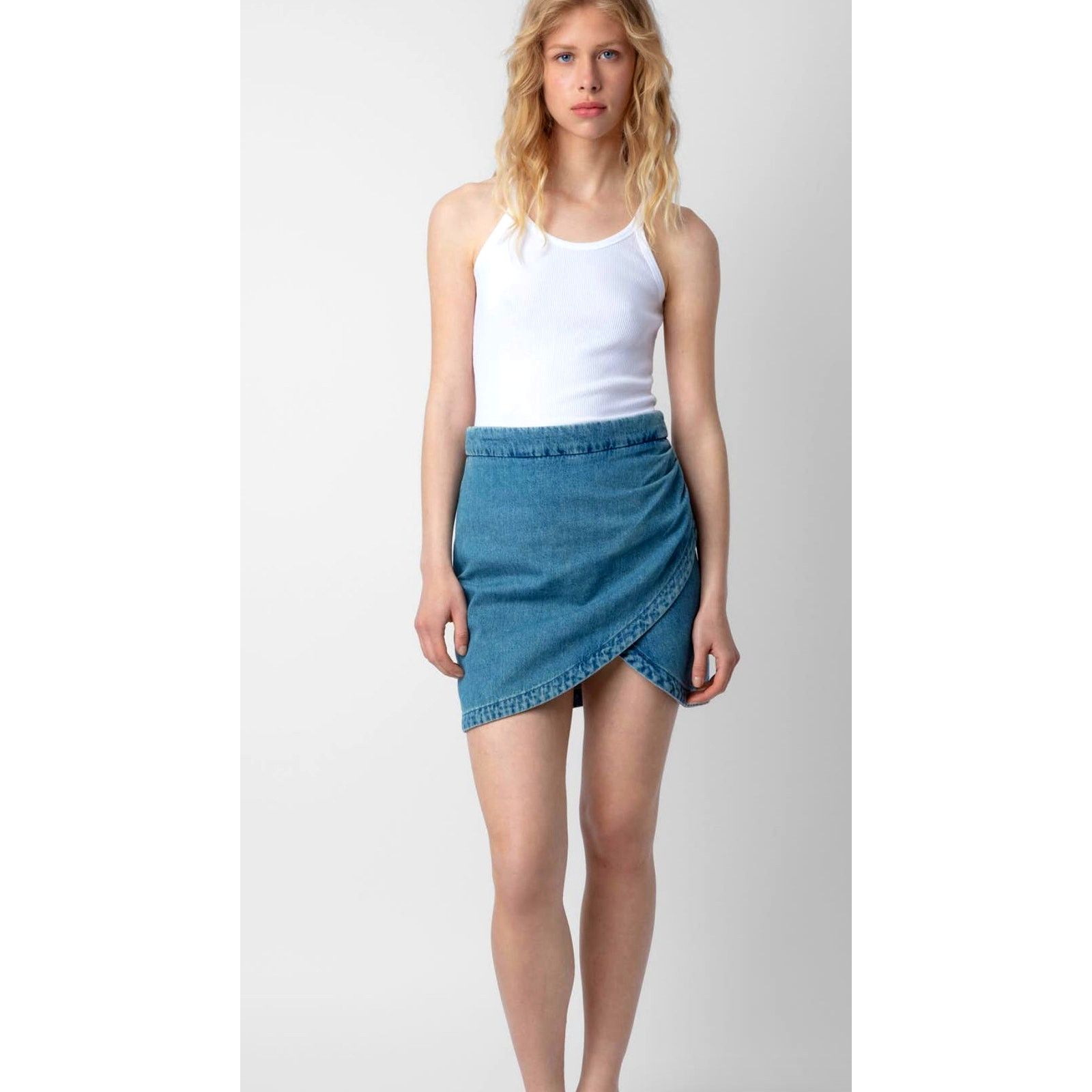 Zadig & Voltaire Zadig & Voltaire Julipe Denim Skirt Light Blue 34 (XS) Size 24" / US 00 / IT 34 - 3 Thumbnail