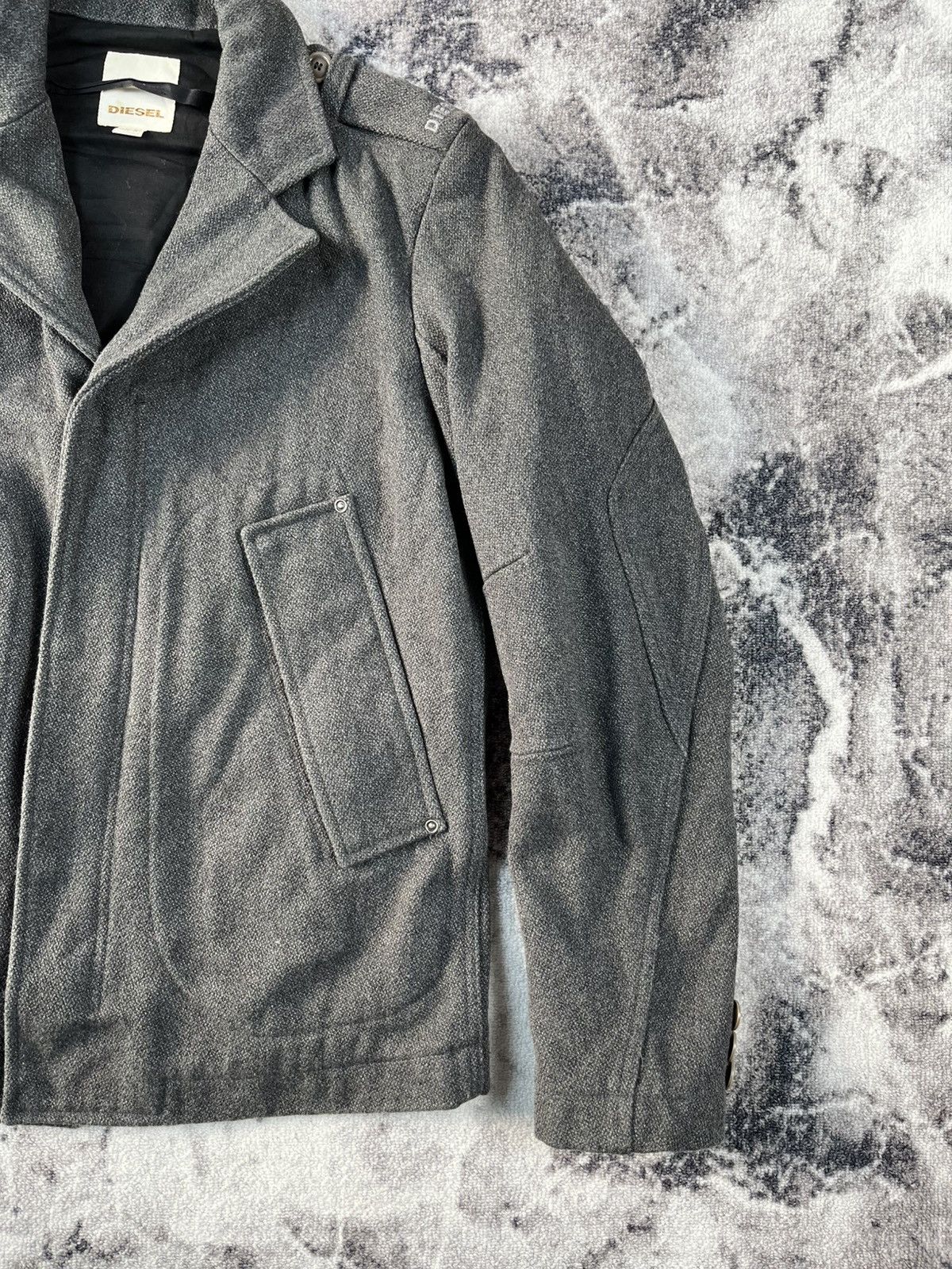 Diesel Diesel Wool Zip Jacket Minimal Distressed Fit M Size US M / EU 48-50 / 2 - 3 Thumbnail