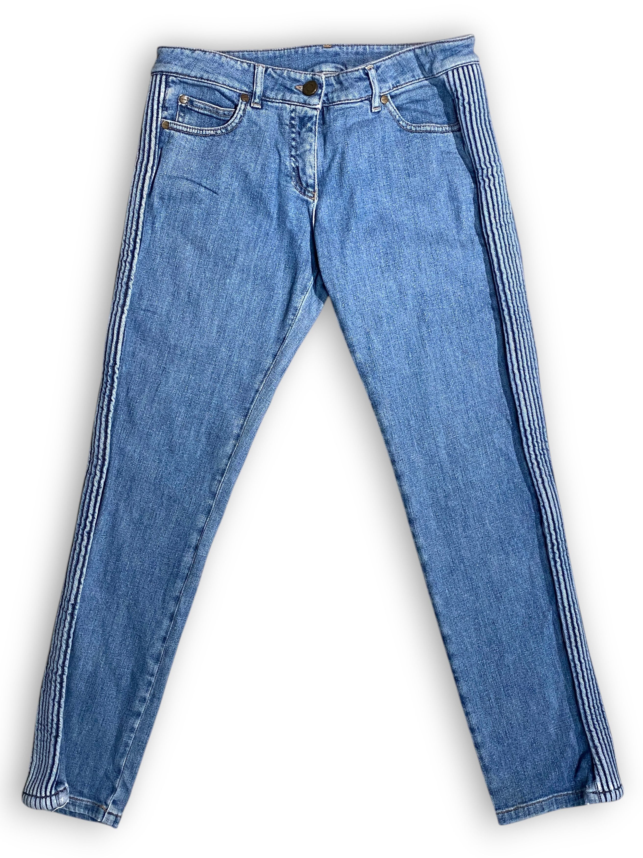 Alexander McQueen Alexander McQueen 2006 Biker Denim Skinny Jeans Vintage Y2K Size 28" / US 6 / IT 42 - 2 Thumbnail