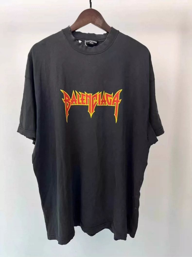 Balenciaga Balenciaga Rock Lightning Short Sleeves Size US M / EU 48-50 / 2 - 1 Thumbnail