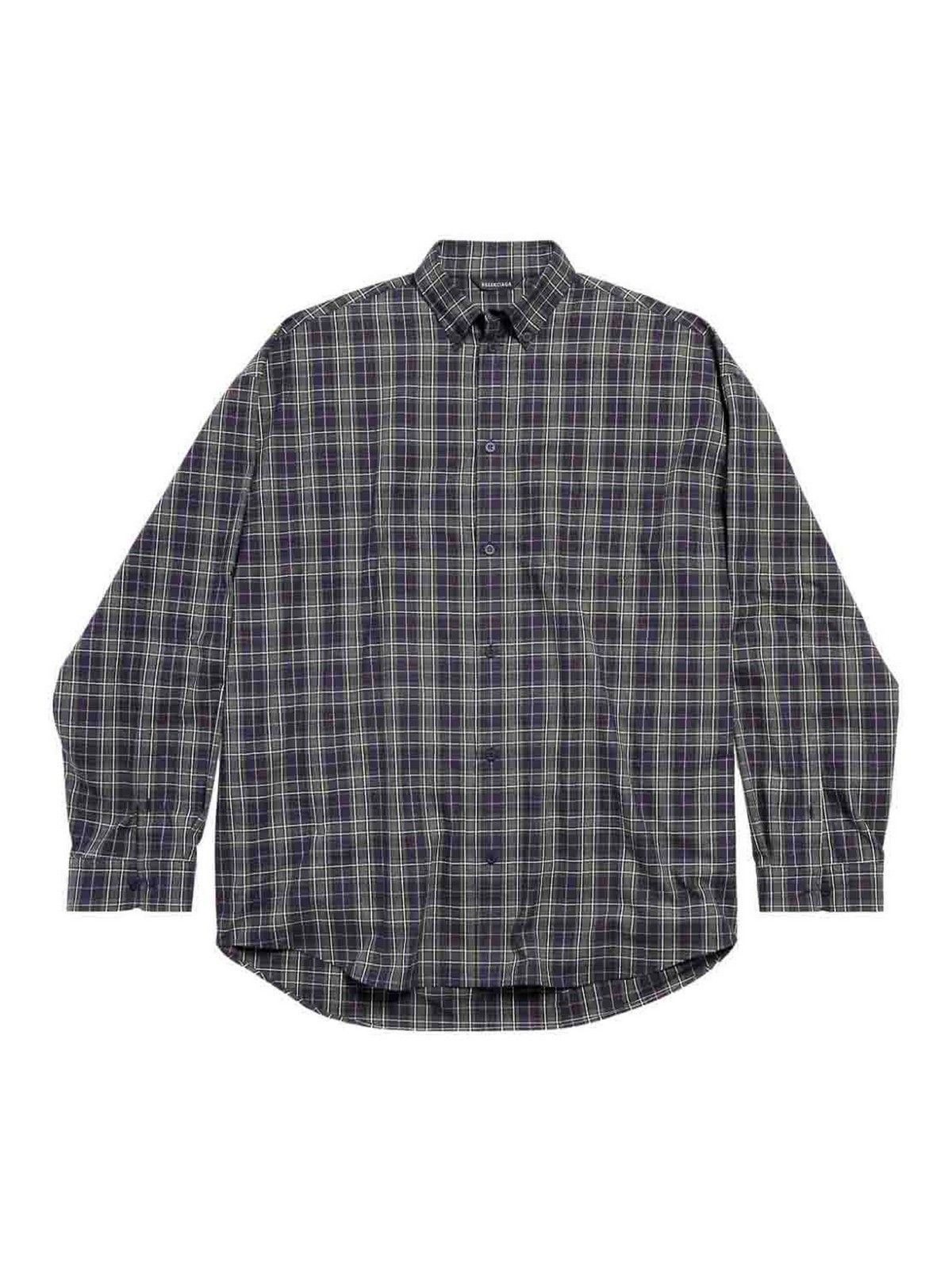 Balenciaga o1bcso1str0325 Shirt Oversized in Multicolor Size US S / EU 44-46 / 1 - 1 Thumbnail