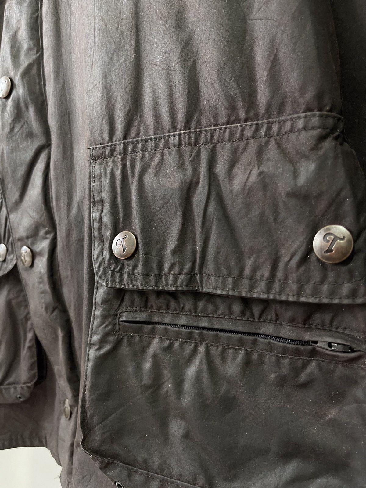 Barbour × Vintage 80s An Original British Thorndale Garment Waxed Jacket Size US M / EU 48-50 / 2 - 9 Thumbnail