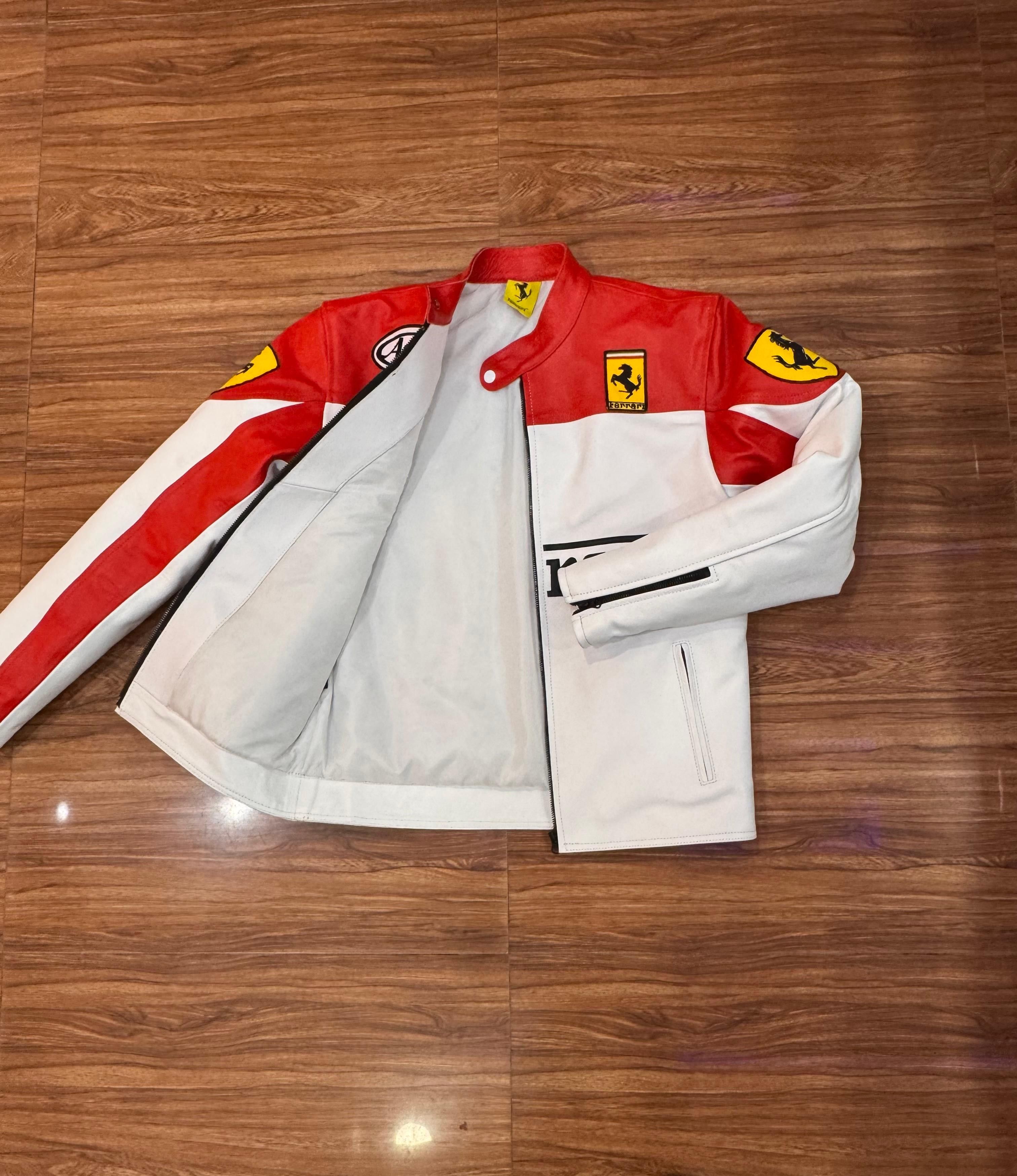 Ferrari × Vintage Vintage Ferrari Leather Jacket Size US XL / EU 56 / 4 - 3 Thumbnail