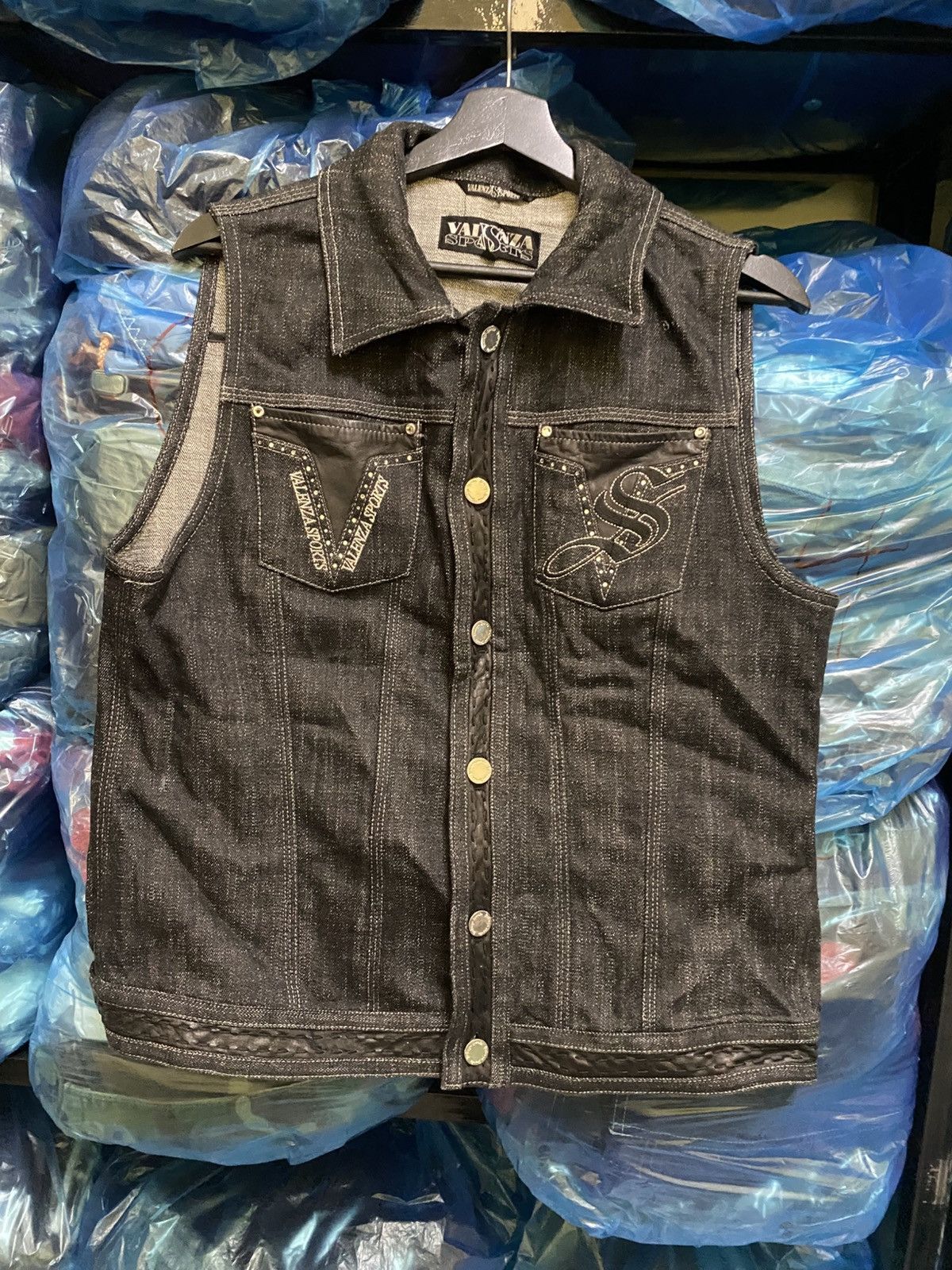 Other VINTAGE VALENZA SPORTS DENIM VEST JACKET Size US S / EU 44-46 / 1 - 1 Thumbnail