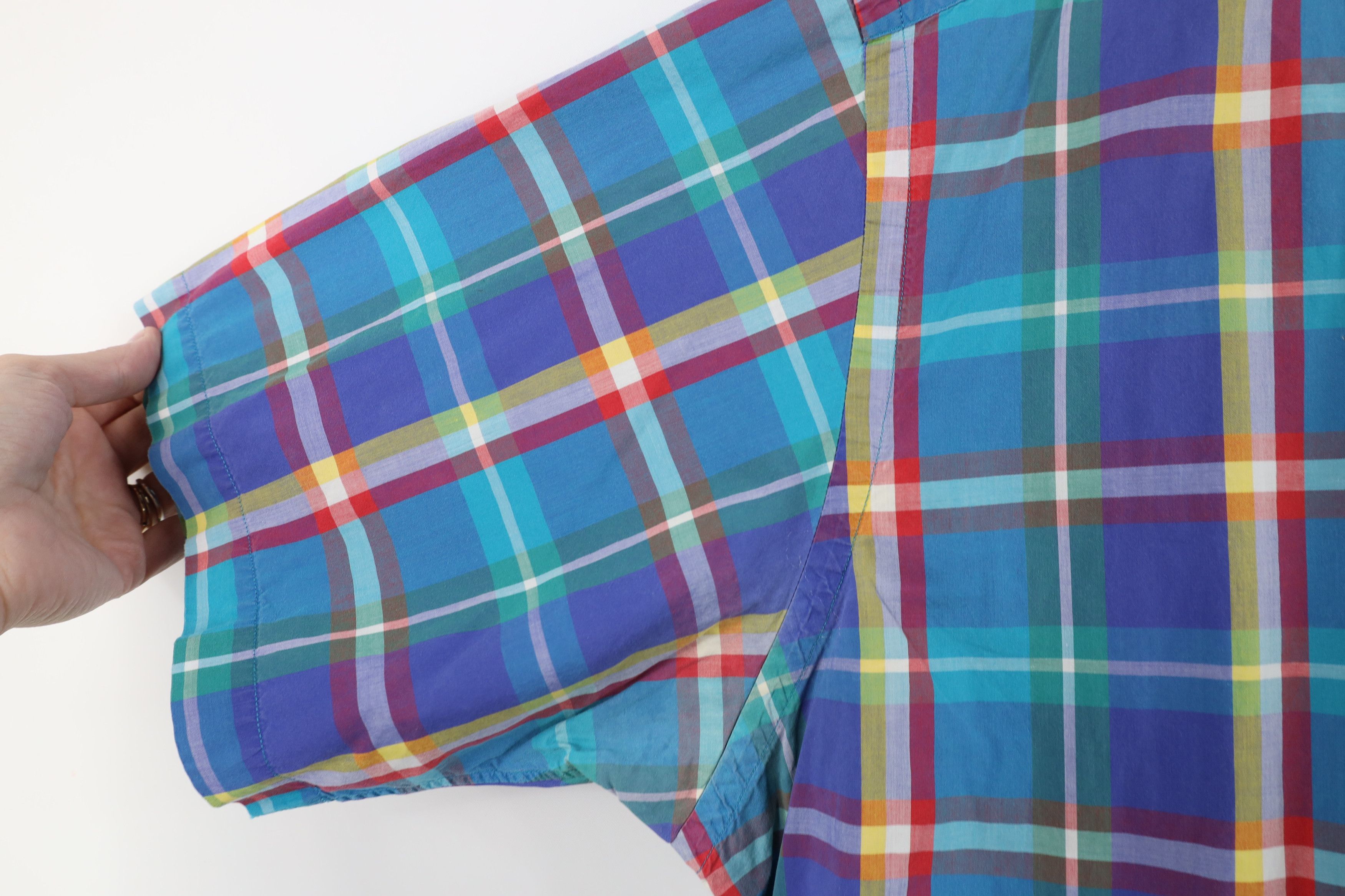 Ralph Lauren Vintage 90s Ralph Lauren Plaid Short Sleeve Button Shirt Size US XL / EU 56 / 4 - 9 Thumbnail