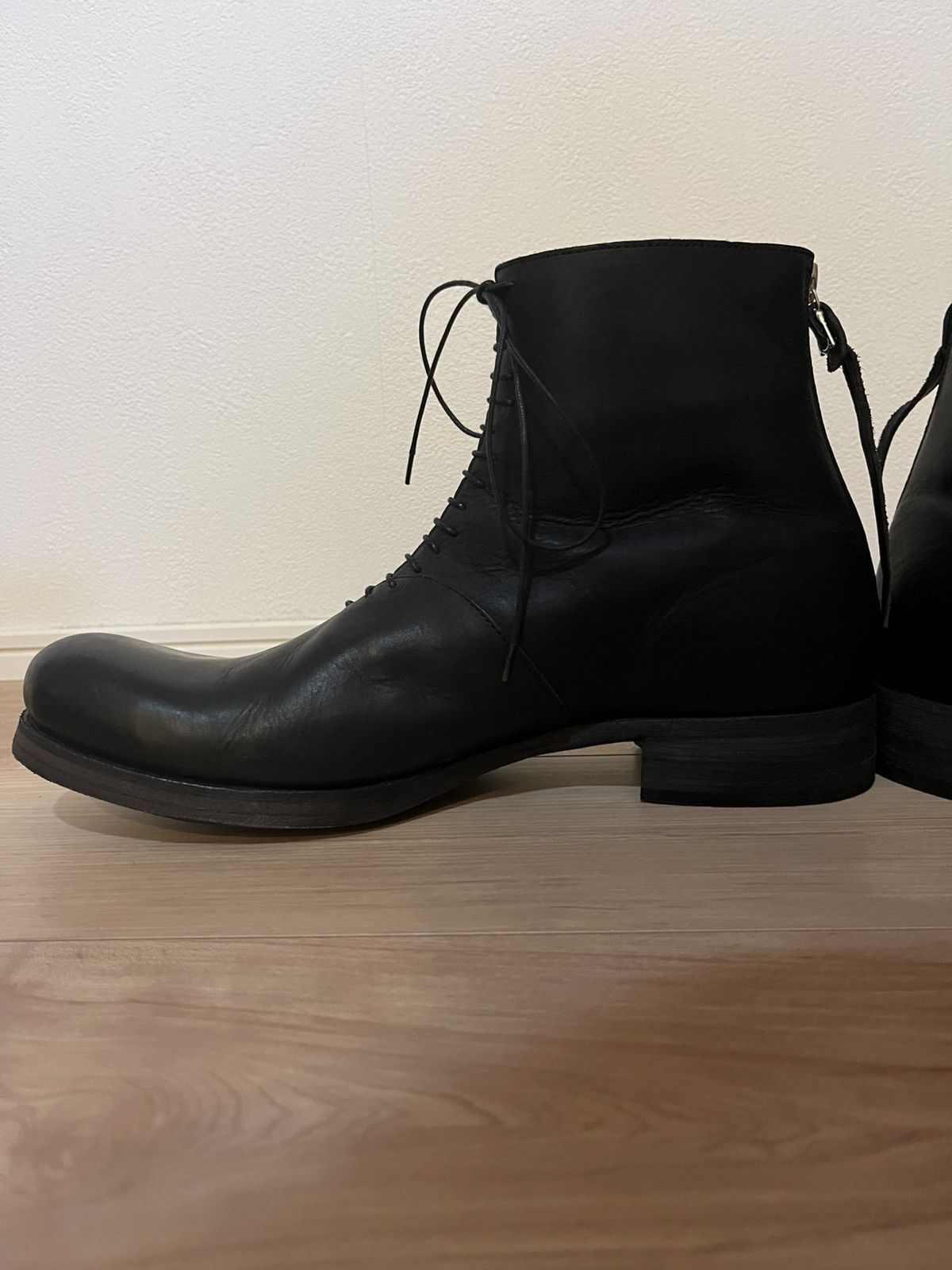 Ma+ m.a+/S1B2Z VA 1,5 short back zipper boot w/laces Size US 10 / EU 43 - 4 Thumbnail