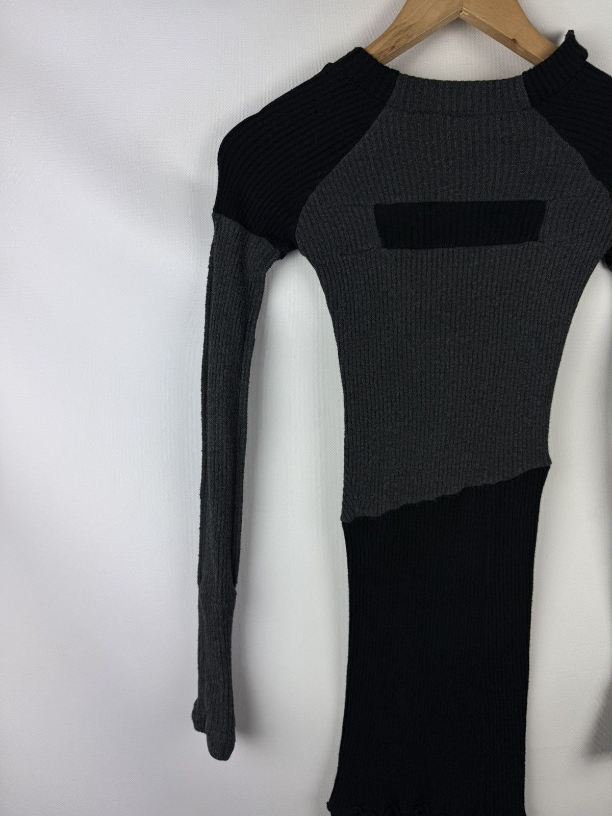 Demobaza Demobaza Avant-garde Ribbed Bodycon LS Sweater Dress Size S / US 4 / IT 40 - 17 Thumbnail