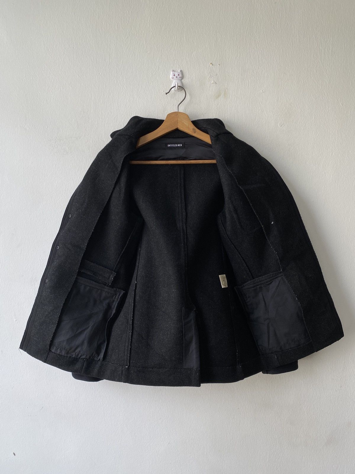 Untitled Artworks × Untitled&Co Untitled Men Wool Heavy Coat Jacket Size US S / EU 44-46 / 1 - 8 Thumbnail
