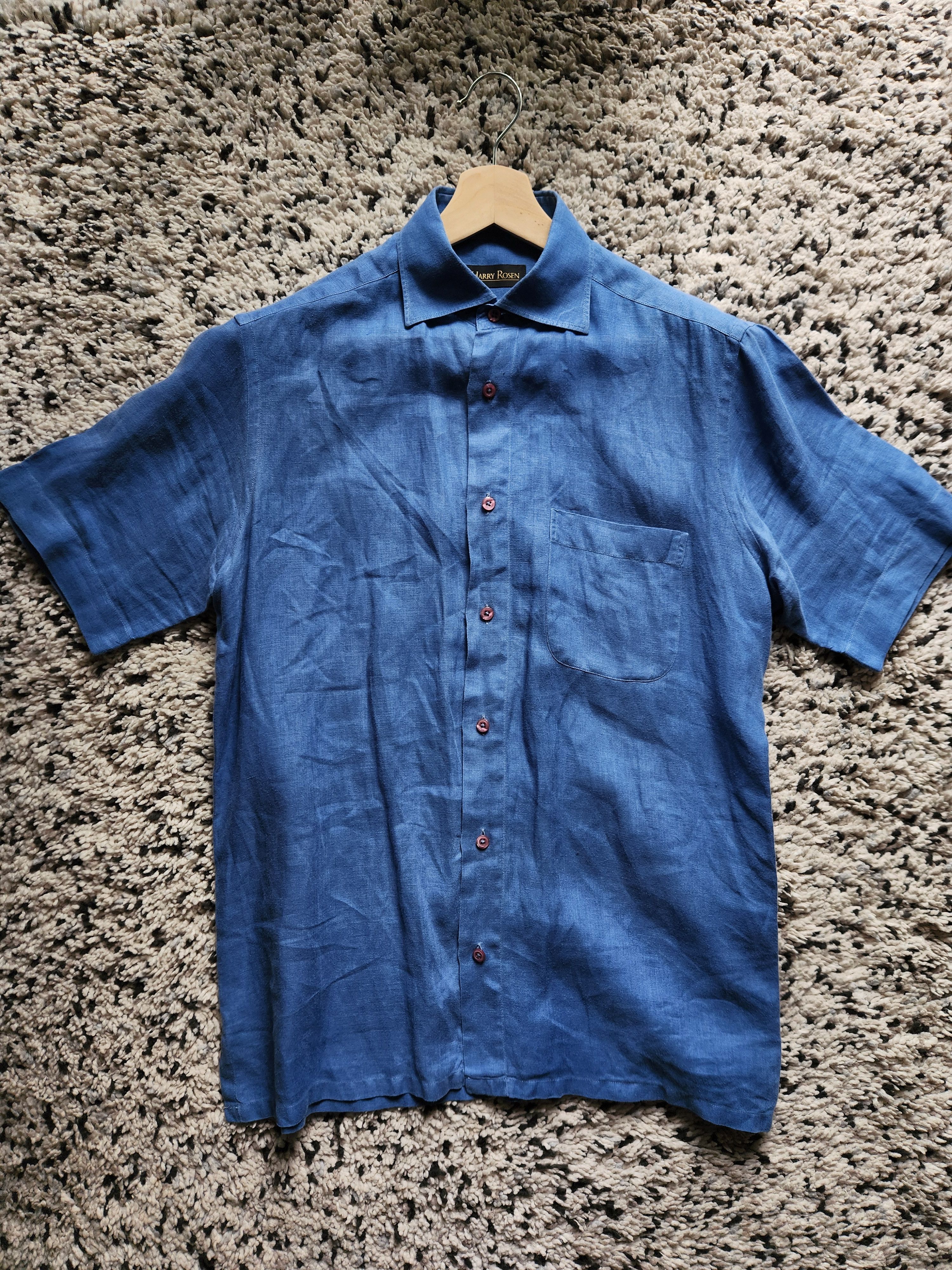 Harry Rosen Vintage Harry Rosen Linen Button-Up Size US M / EU 48-50 / 2 - 1 Thumbnail