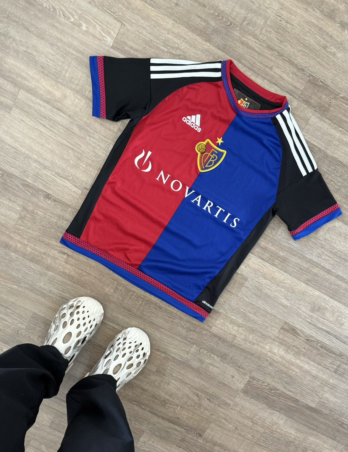 Adidas FC BASEL 2015 FOOTBALL Y2K SOCCER FOOTBALL RARE JERSEY Size US S / EU 44-46 / 1 - 7 Thumbnail