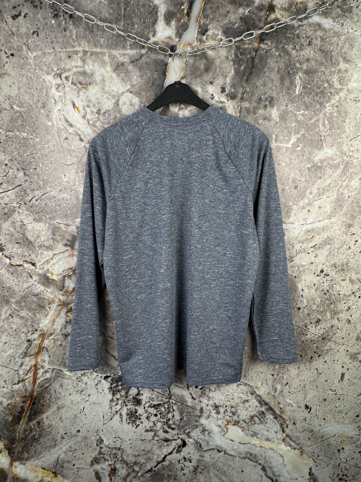 Nike Nike Dri-FIT Long Sleeve Running Shirt Grey Athletic Size M Size US M / EU 48-50 / 2 - 9 Thumbnail