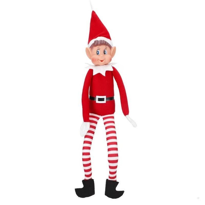 The Unbranded Brand Christmas Elf Behaving Badly Plush Toy 12"Bendy Doll 12" Size ONE SIZE - 3 Thumbnail