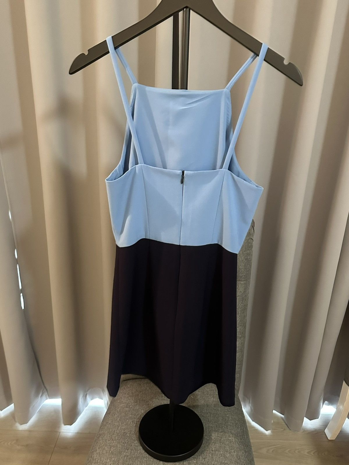French Connection French Connection blue and black colorblick dress Size S / US 4 / IT 40 - 2 Thumbnail