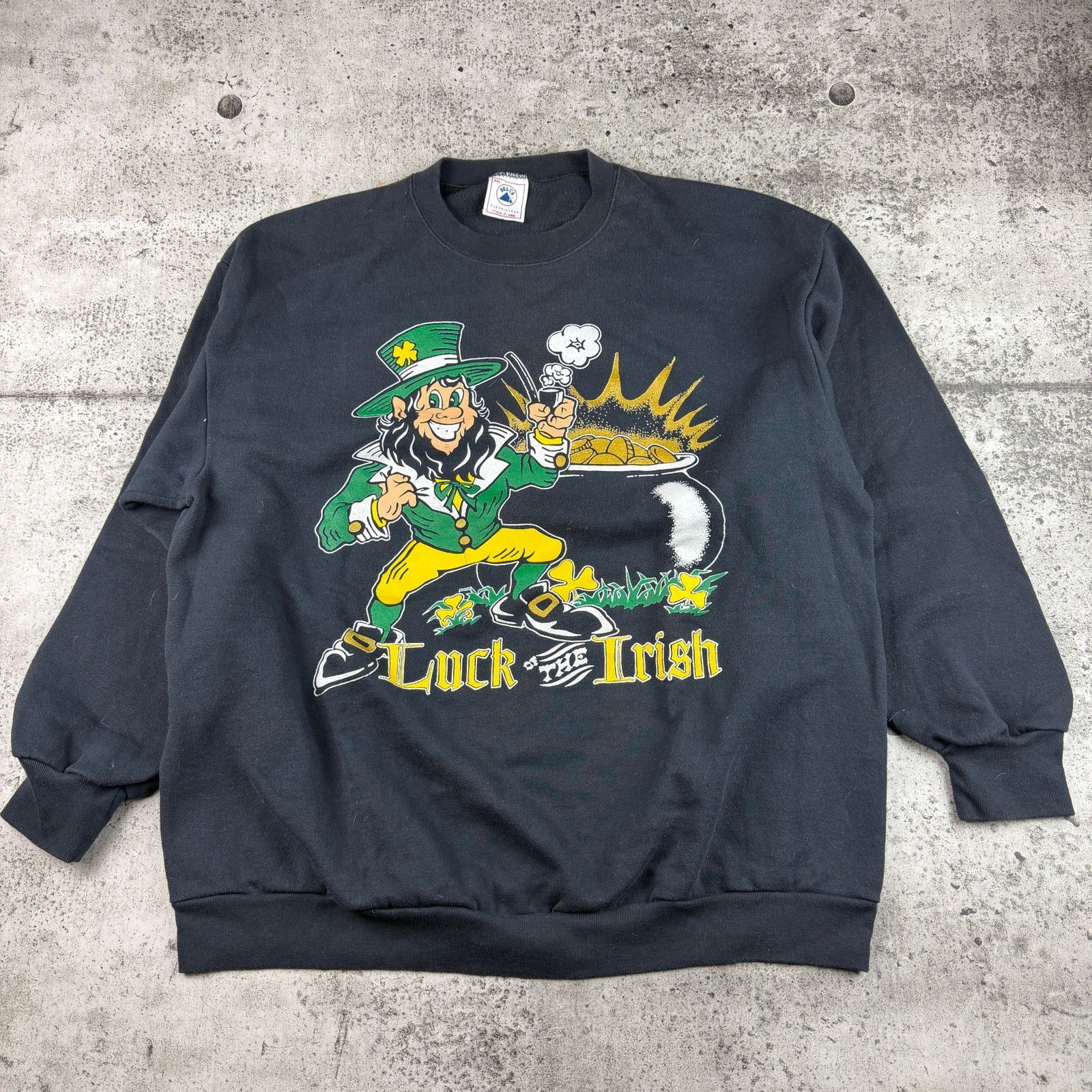 Delta Vintage Luck of The Irish Crewneck Sweatshirt 90s XXL Delta Size US XXL / EU 58 / 5 - 2 Thumbnail