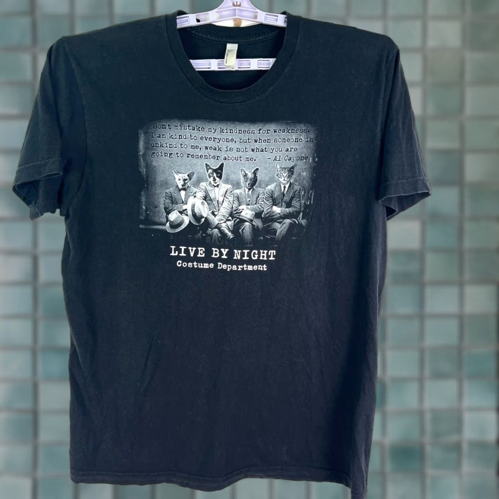 American Apparel VINTAGE Western Costume Co. LA Live by Night T Shirt Adult XL Black Size US XL / EU 56 / 4 - 1 Thumbnail