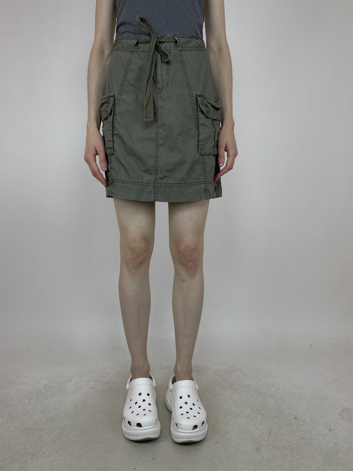 Calvin Klein Calvin Klein Cargo Mini Skirt Women’s Drawstring size 10 Size 32" / US 10 / IT 46 - 1 Thumbnail