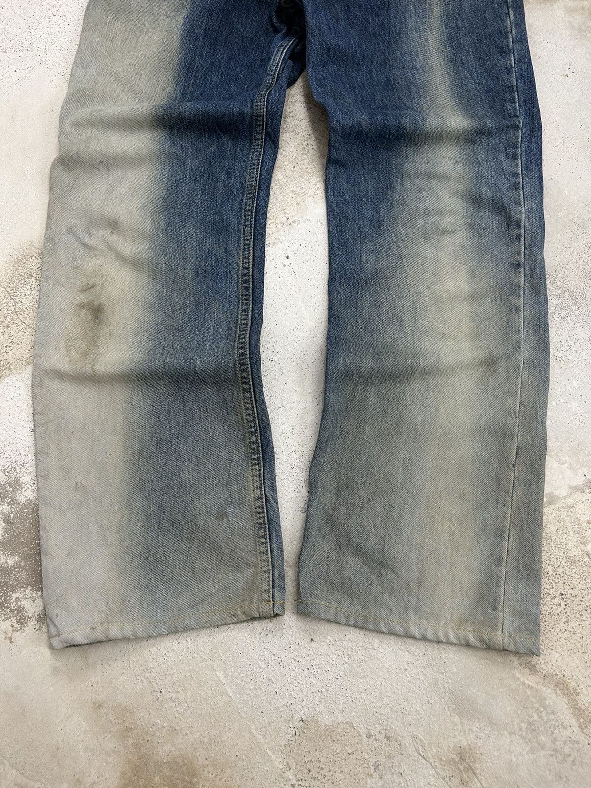 Levi's Vintage Levis 605 Orange Tab Acid Washed Baggy Size US 31 - 3 Thumbnail