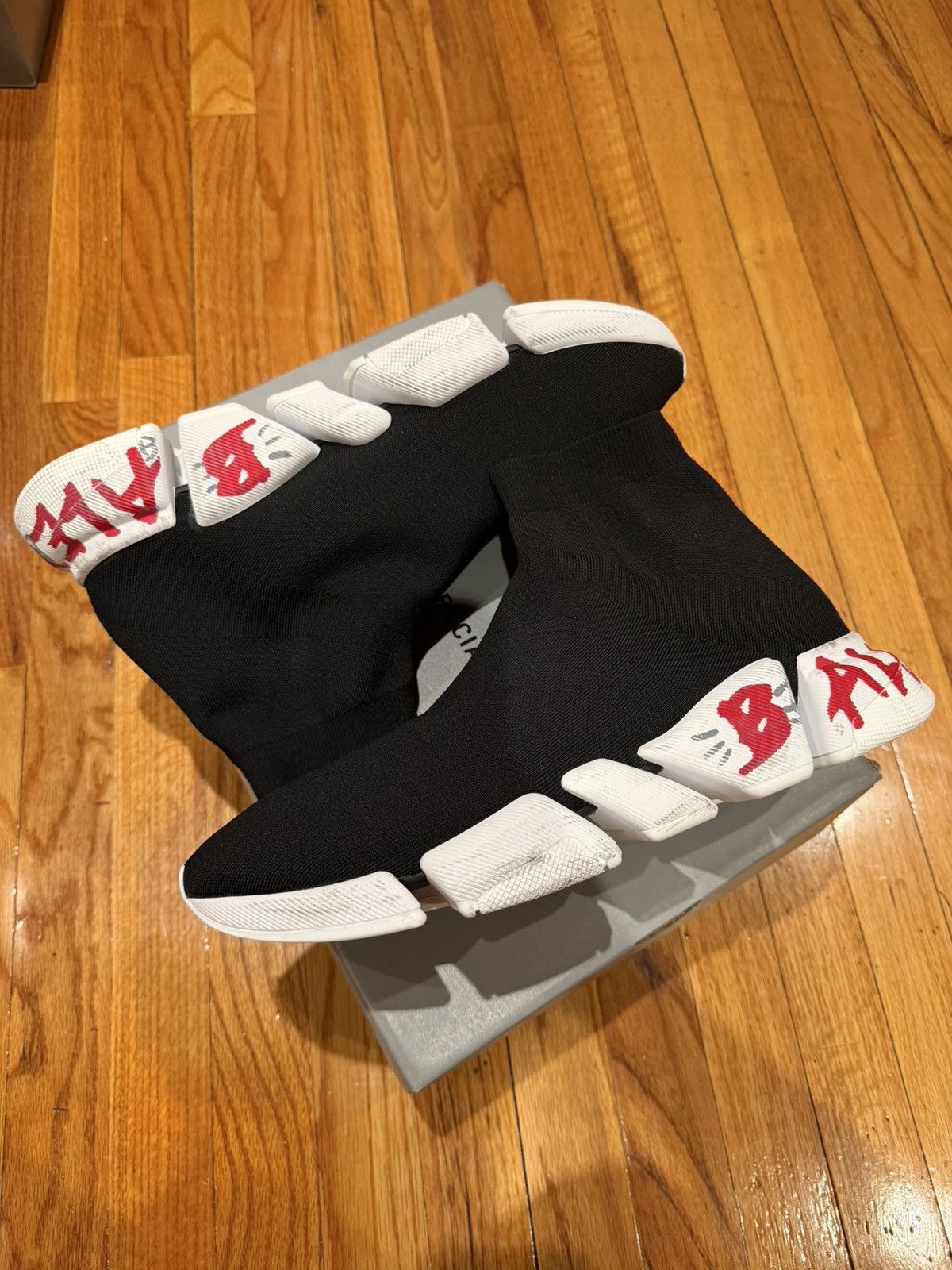 Balenciaga Balenciaga Speed Trainer Black Size US 13 / EU 46 - 4 Thumbnail