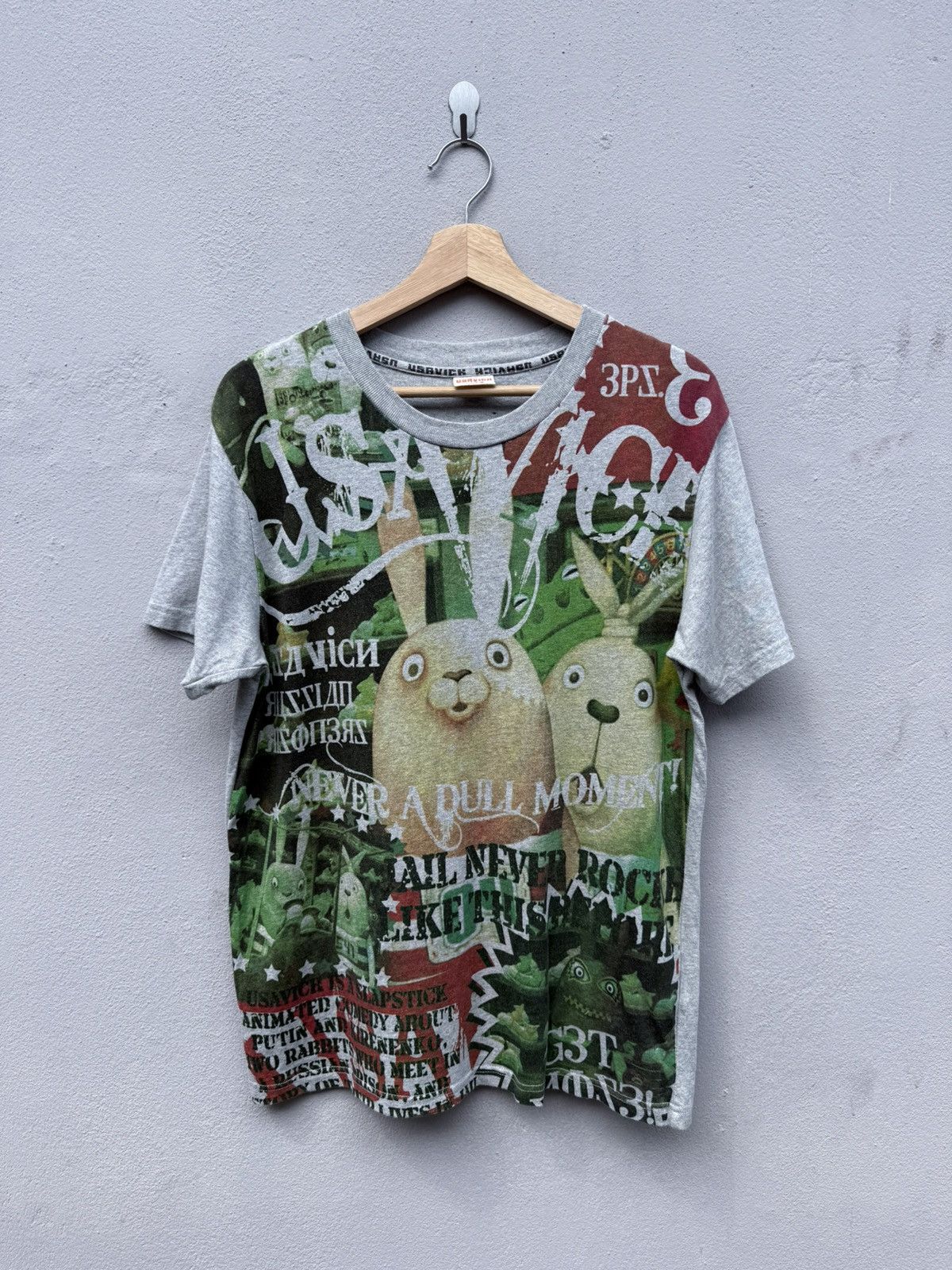 Cartoon Network × Japanese Brand × Mtv Crazy Overprint USAVICH MTV Rare Graphic Tee Size US M / EU 48-50 / 2 - 1 Thumbnail