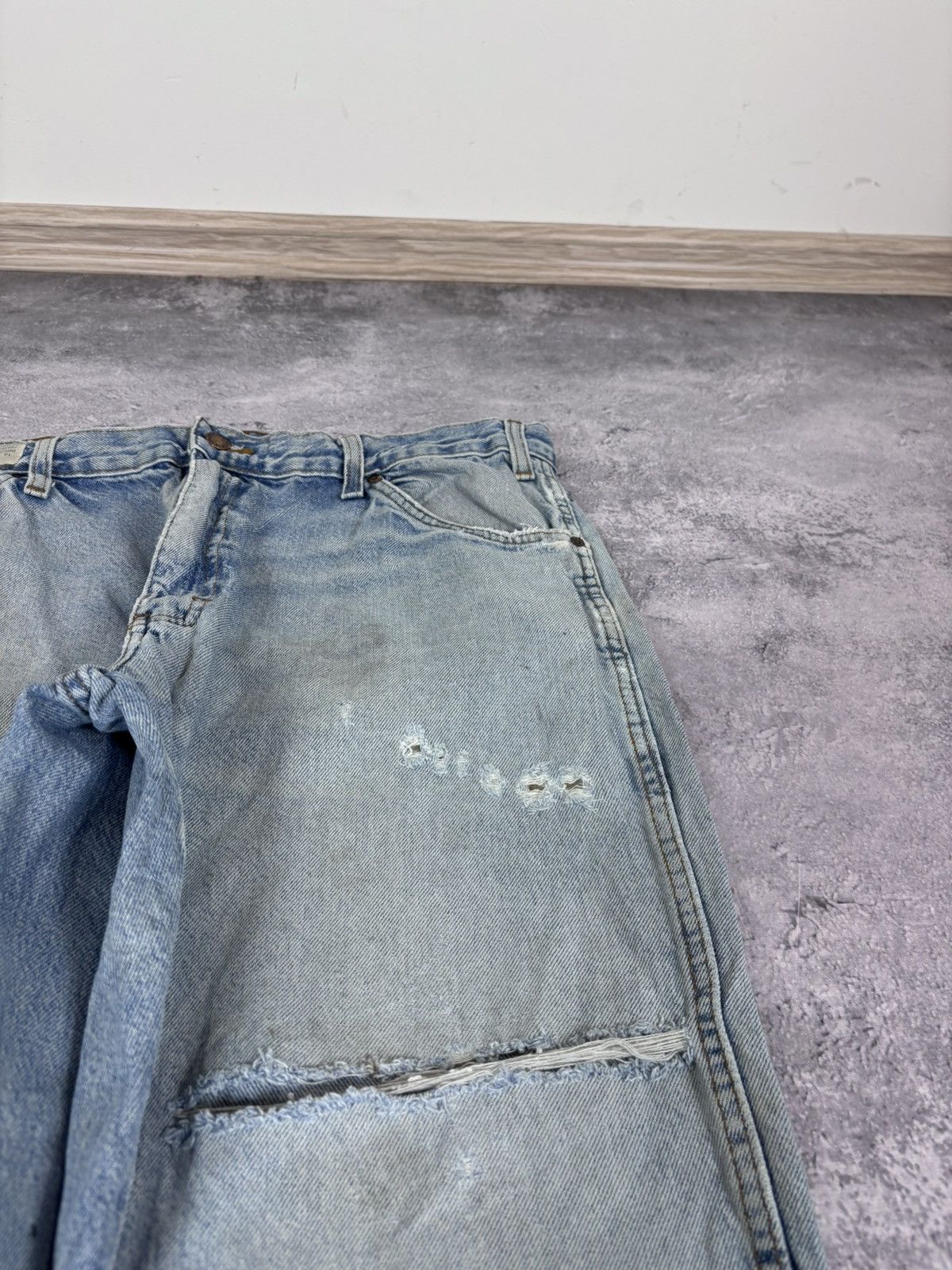 Dickies Dickies Men’s Denim Jeans Faded Light Blue Distressed Size US 38 / EU 54 - 14 Thumbnail