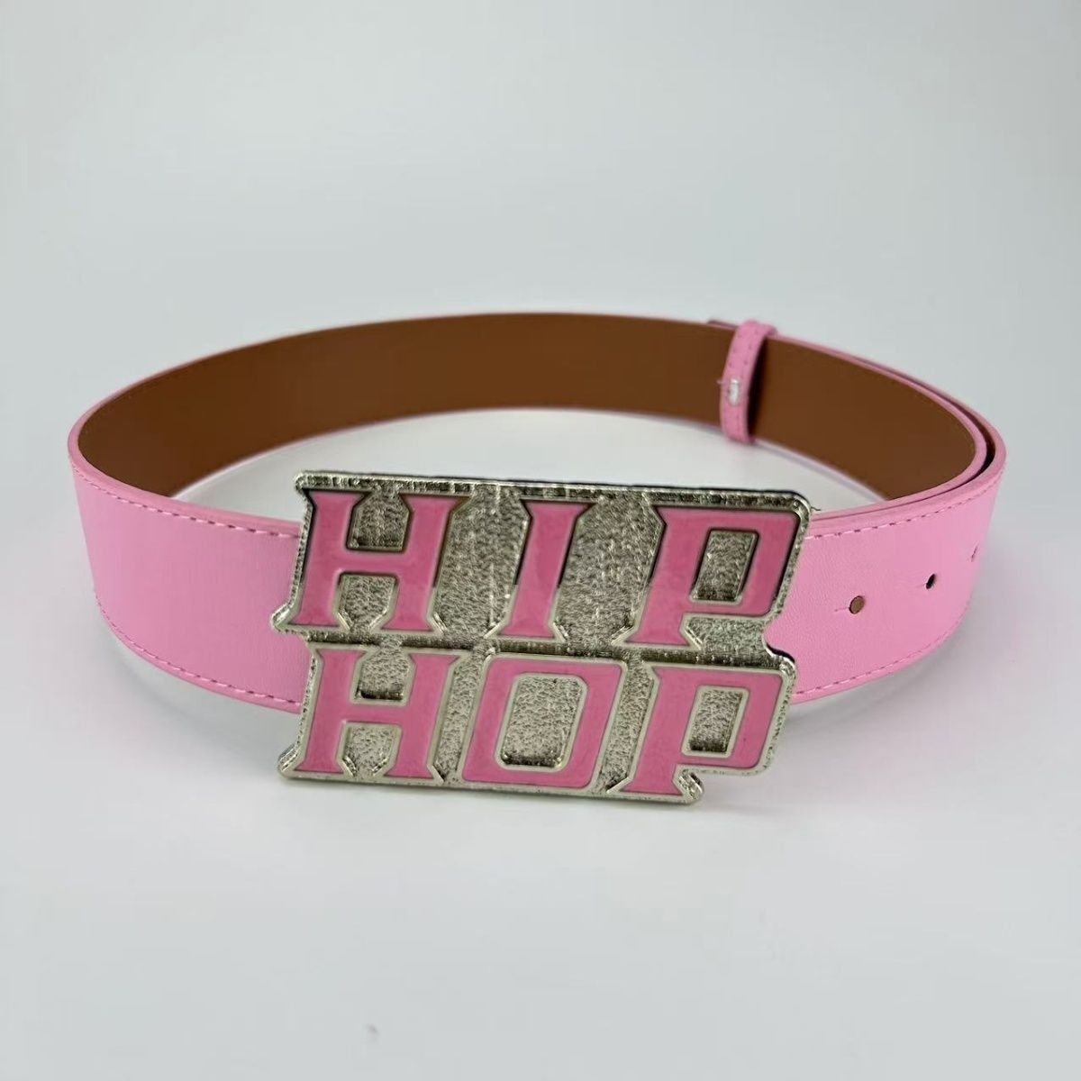 Designer New Trend Vintage Belt Riveted Belts Menswear Accessories Size ONE SIZE - 5 Thumbnail