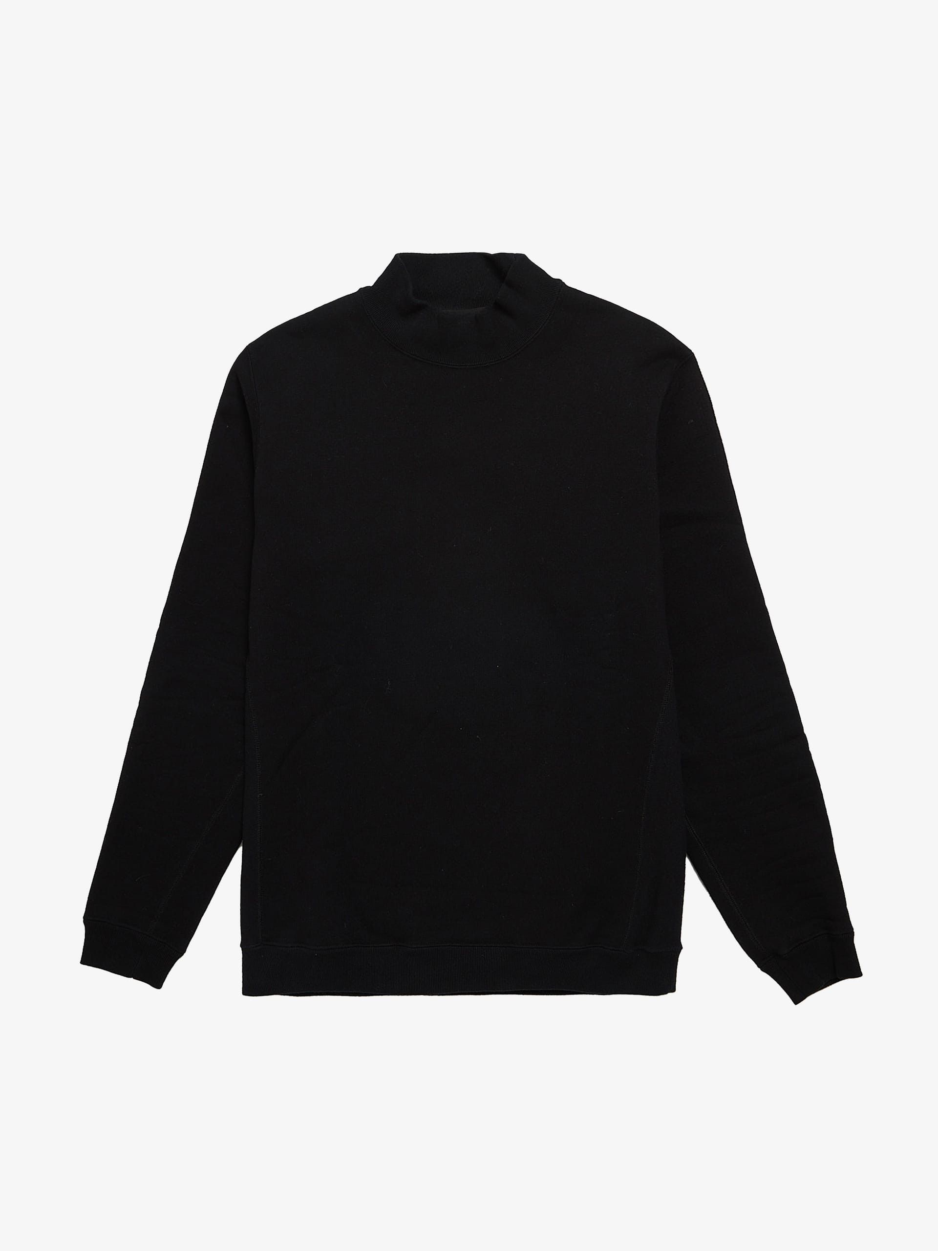 image of Nonnative Black Dense Cotton Turtleneck Sweatshirt, Men's (Size Medium)