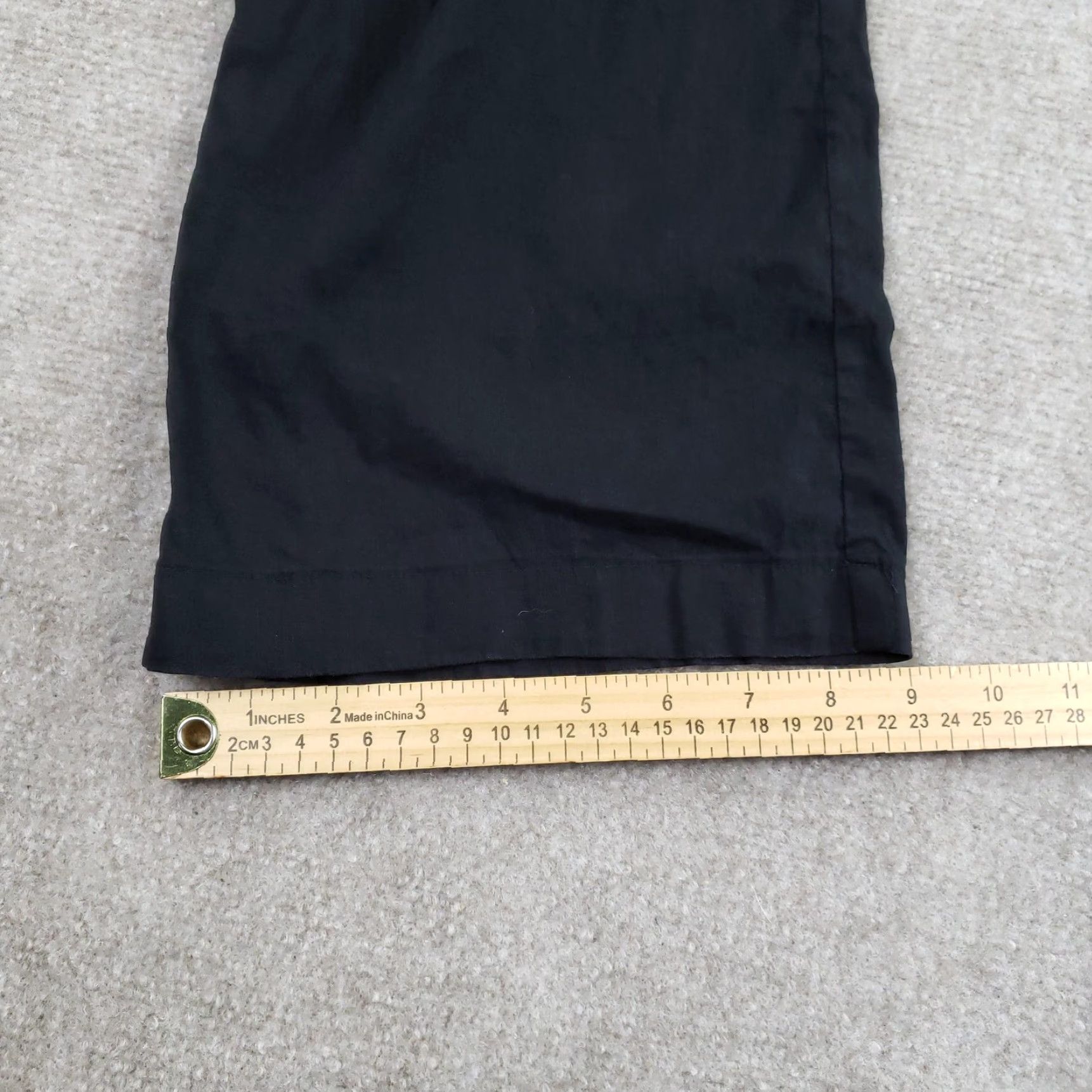 Eileen Fisher Eileen Fisher Wide Leg Dress Pants Womens 10 Black Zip Closure Italian Fabric Size 32" / US 10 / IT 46 - 4 Thumbnail