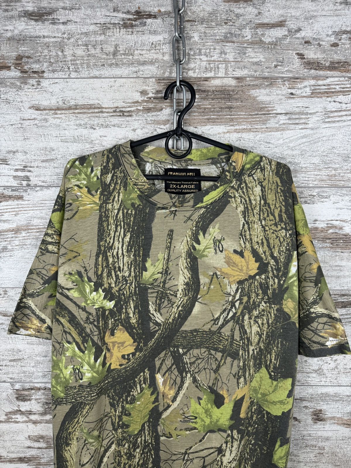 Vintage Crazy Vintage Y2K Realtree Camo T-shirt Carhartt Style tee Size US XL / EU 56 / 4 - 3 Thumbnail